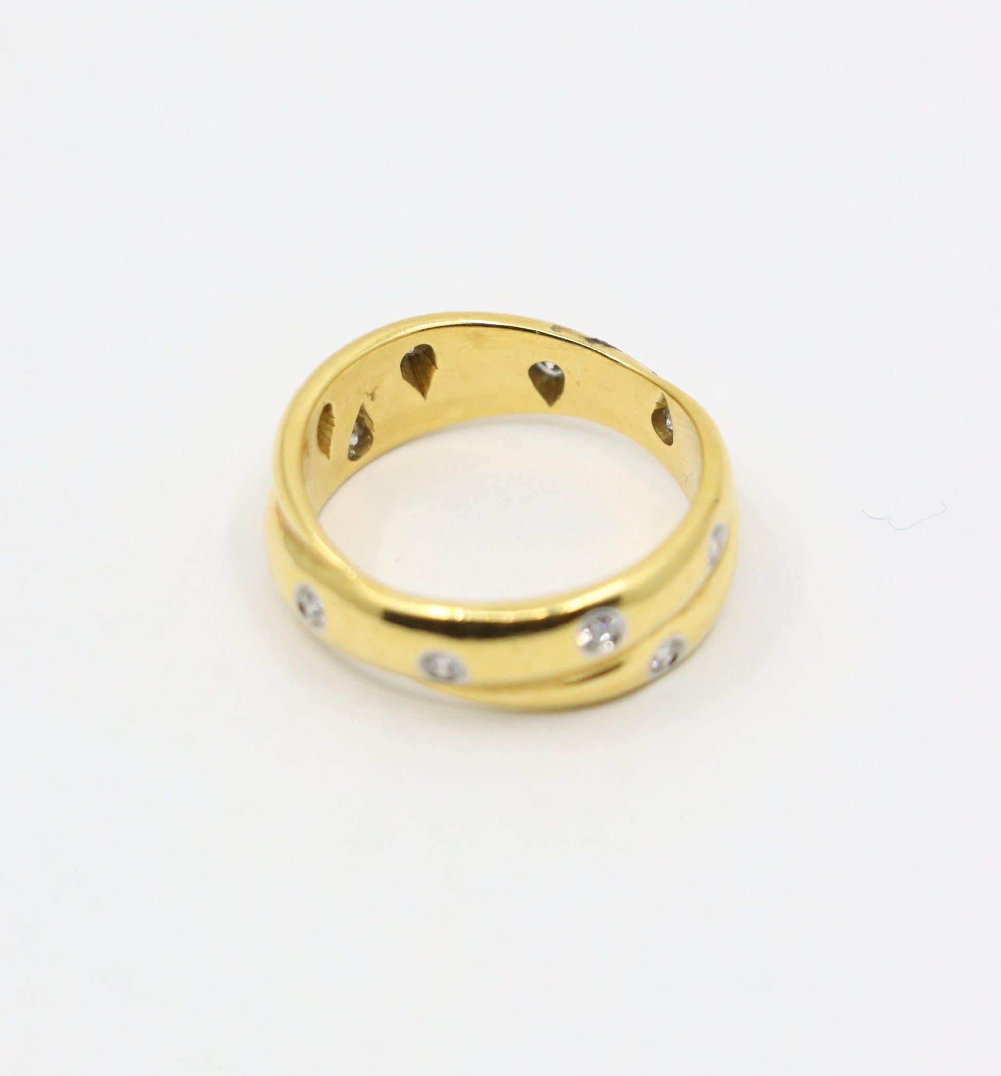 Tiffany & Co. 18K Gold Diamond Melody Ring