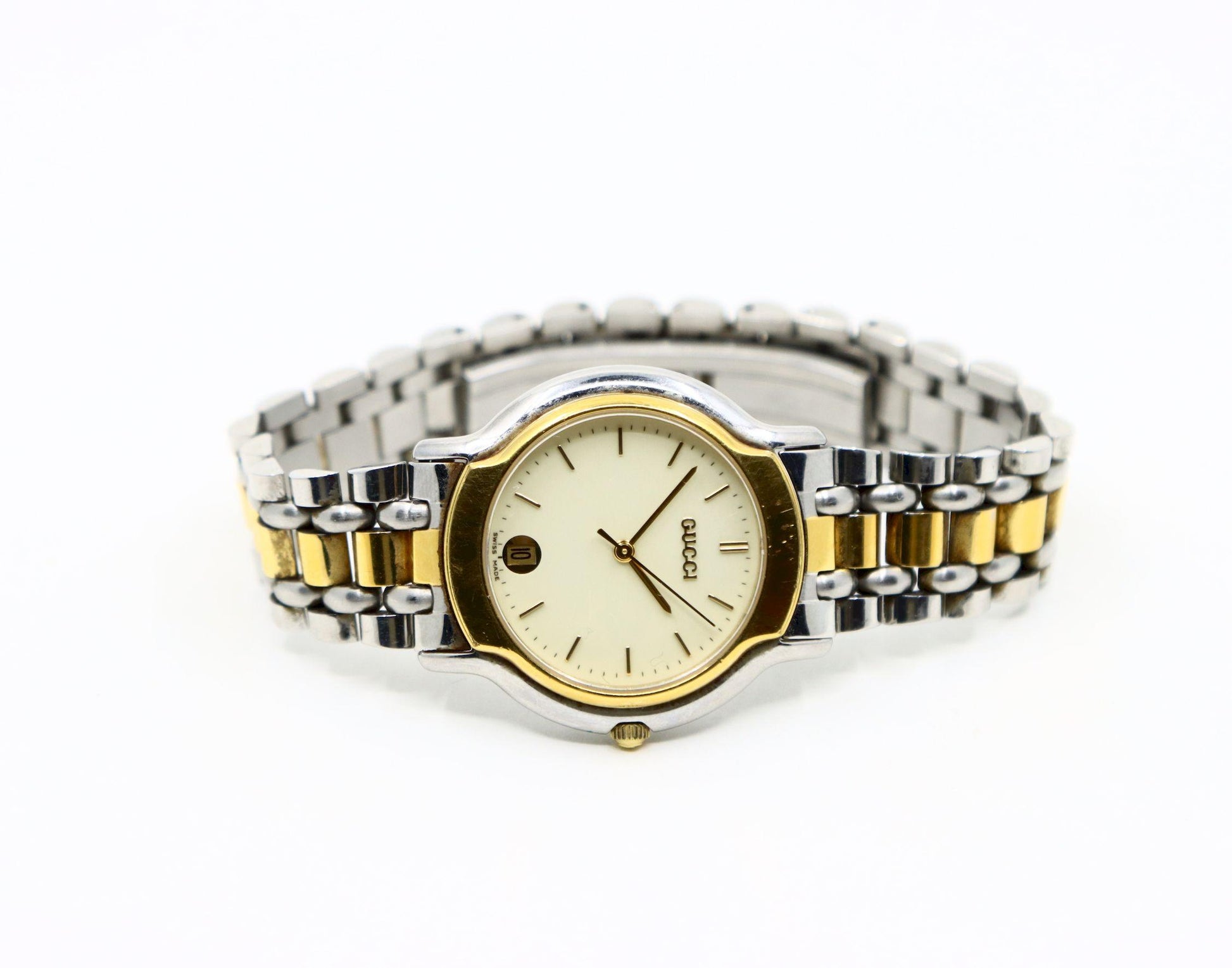 Vintage GUCCI Gold Tone & Steel 8000M Watch