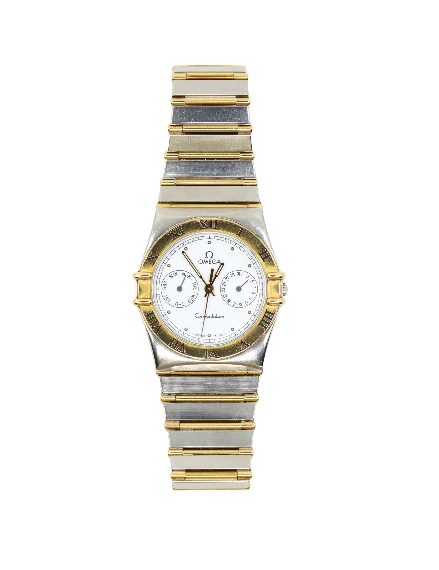 Omega Constellation 18K Gold & Stainless Steel Quartz Watch