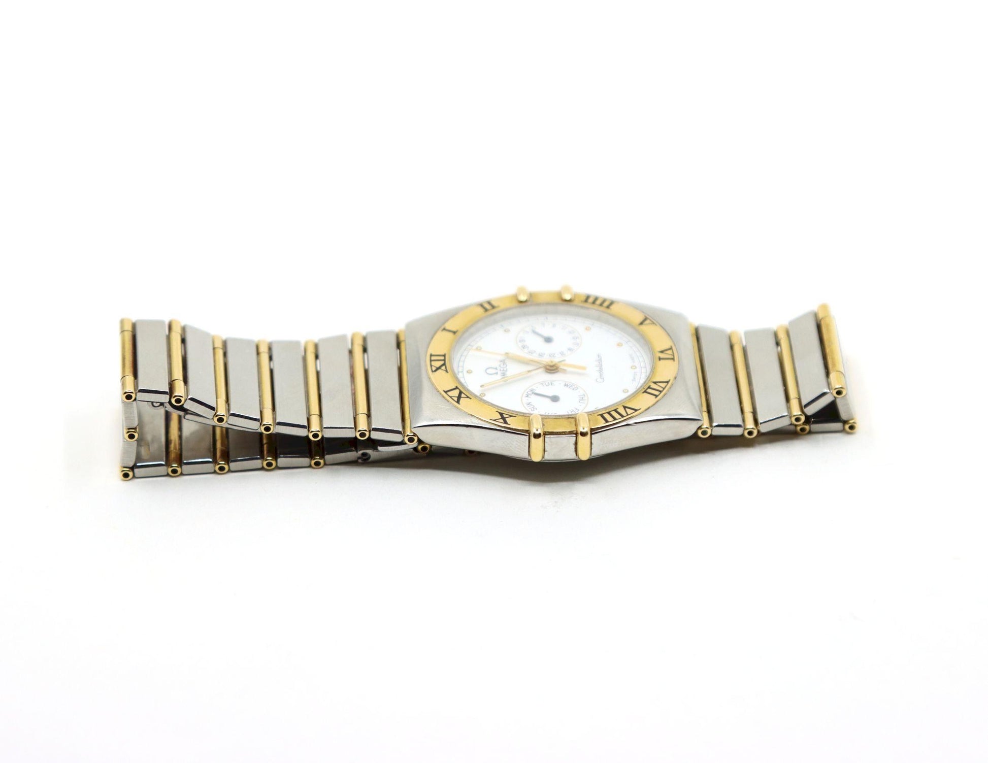 Omega Constellation 18K Gold & Stainless Steel Quartz Watch