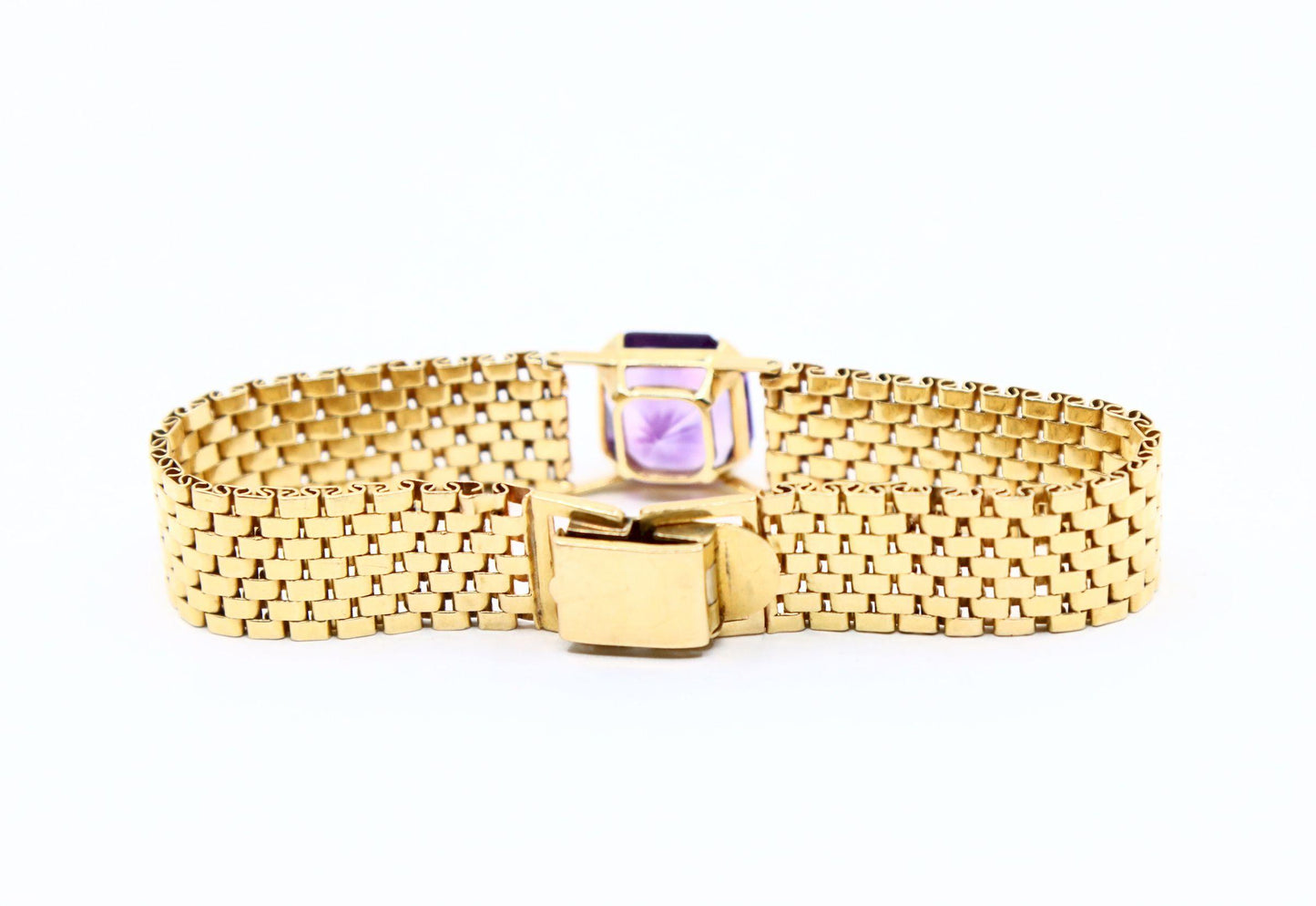 14K Gold Amethyst Jubilee Bracelet