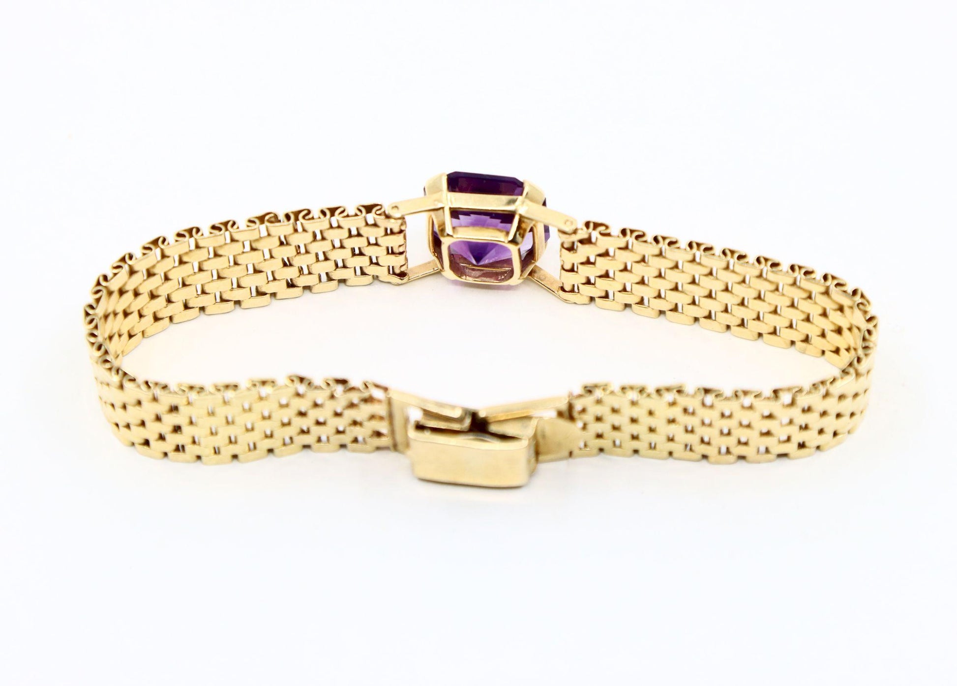 14K Gold Amethyst Jubilee Bracelet