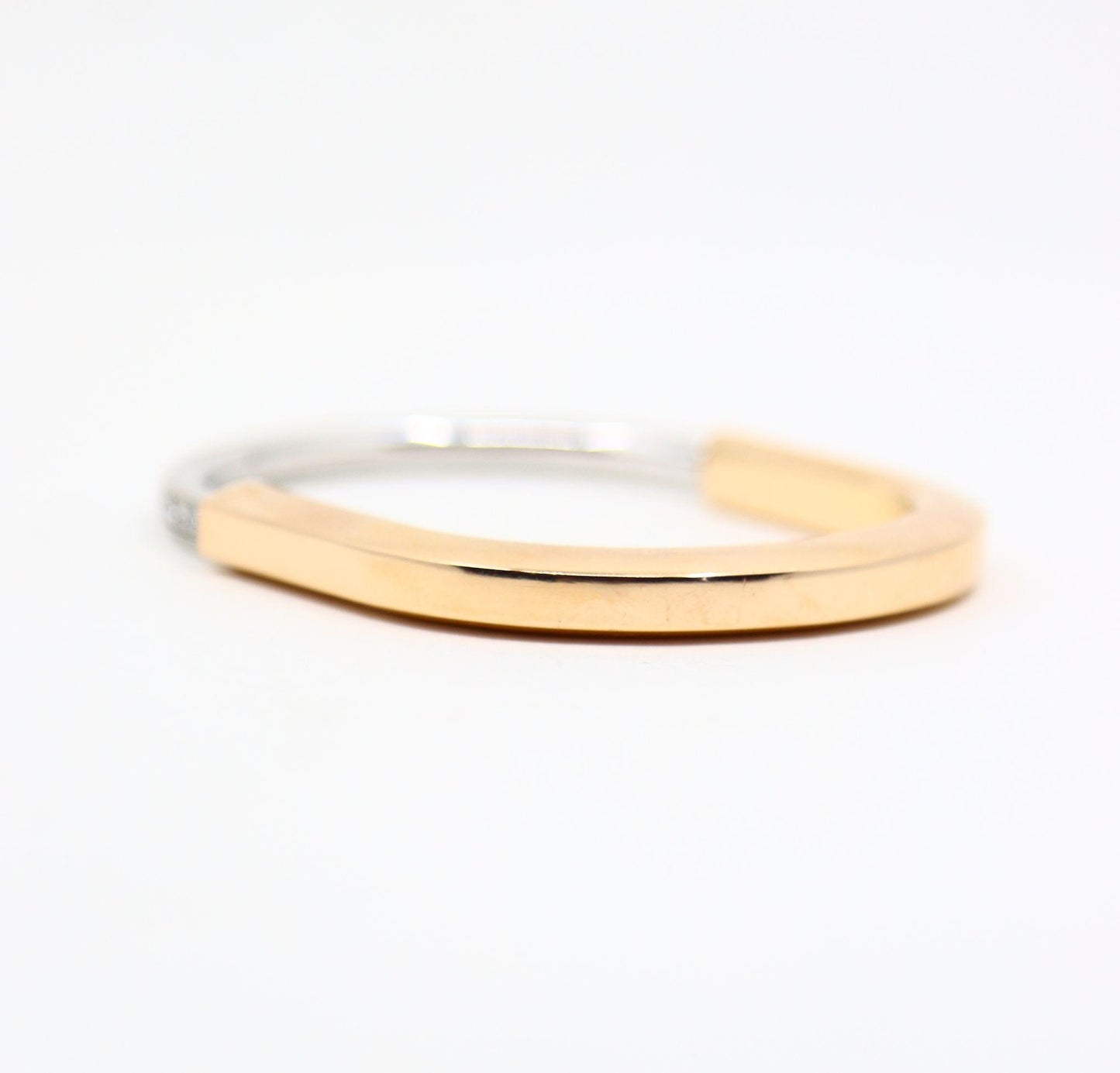 Tiffany & Co. Lock 18K White & Yellow Gold Diamond Bracelet