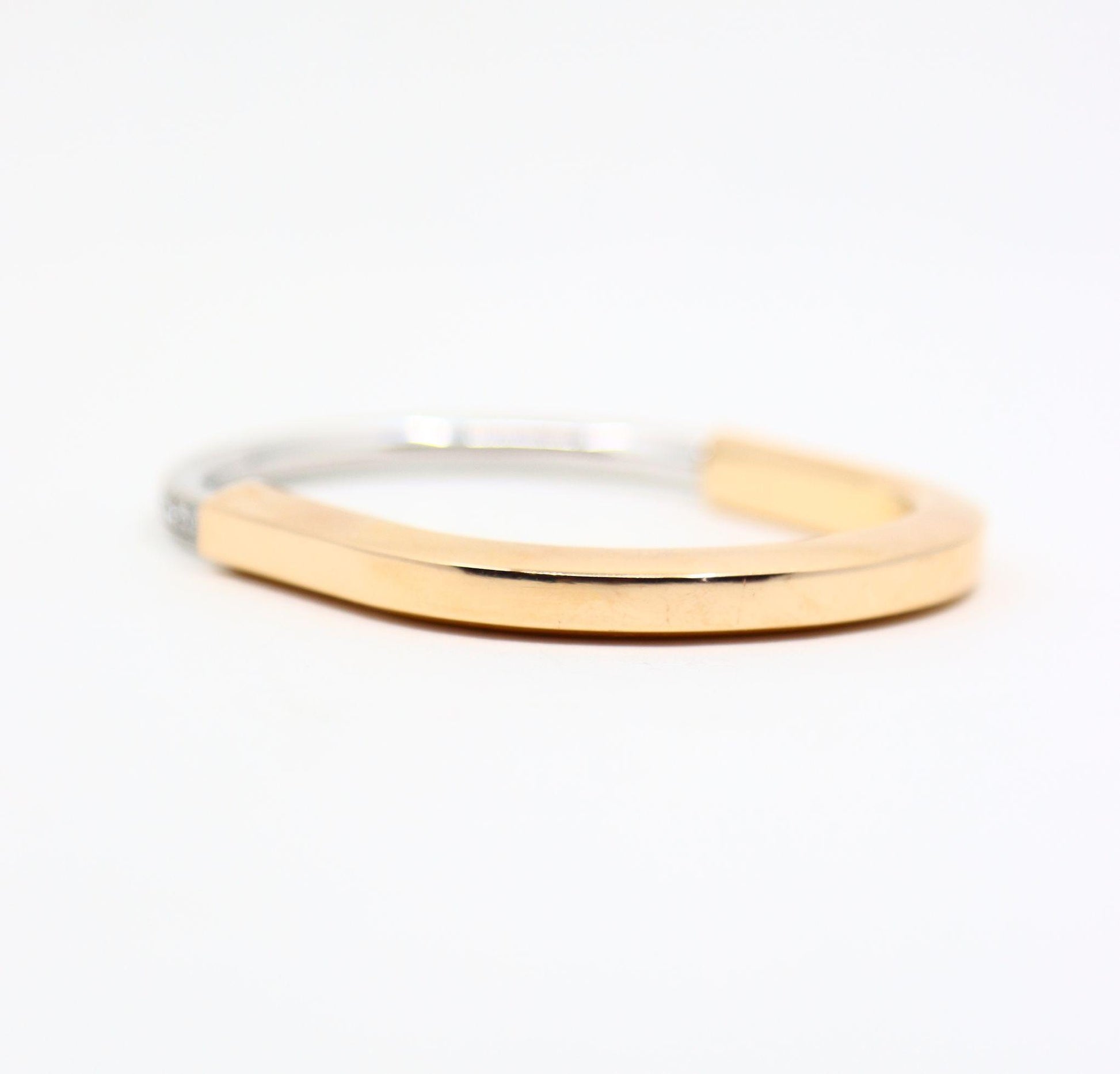 Tiffany & Co. Lock 18K White & Yellow Gold Diamond Bracelet