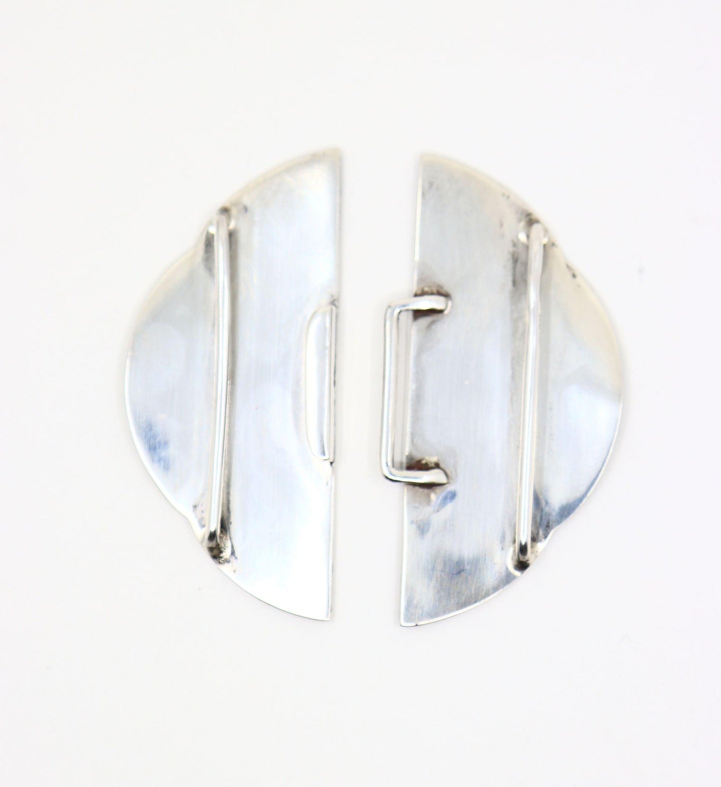 Antique Sliver Enamel Belt Buckle