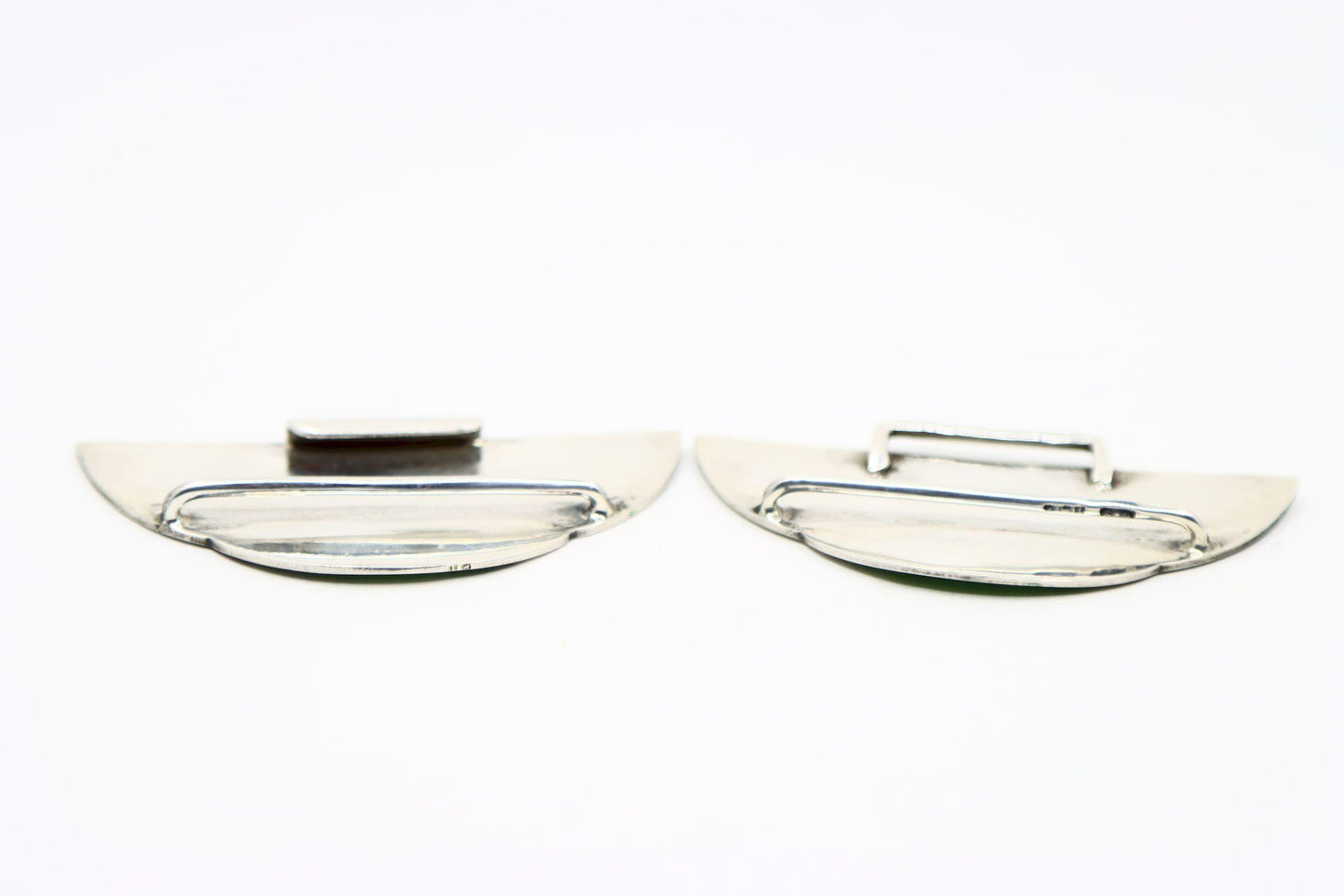 Antique Sliver Enamel Belt Buckle