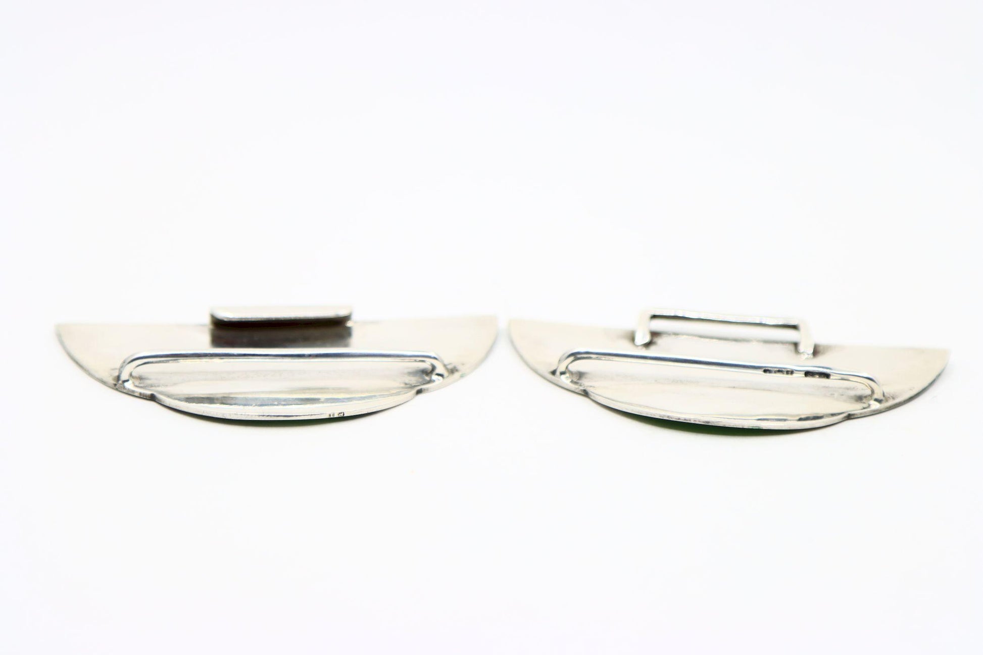 Antique Sliver Enamel Belt Buckle