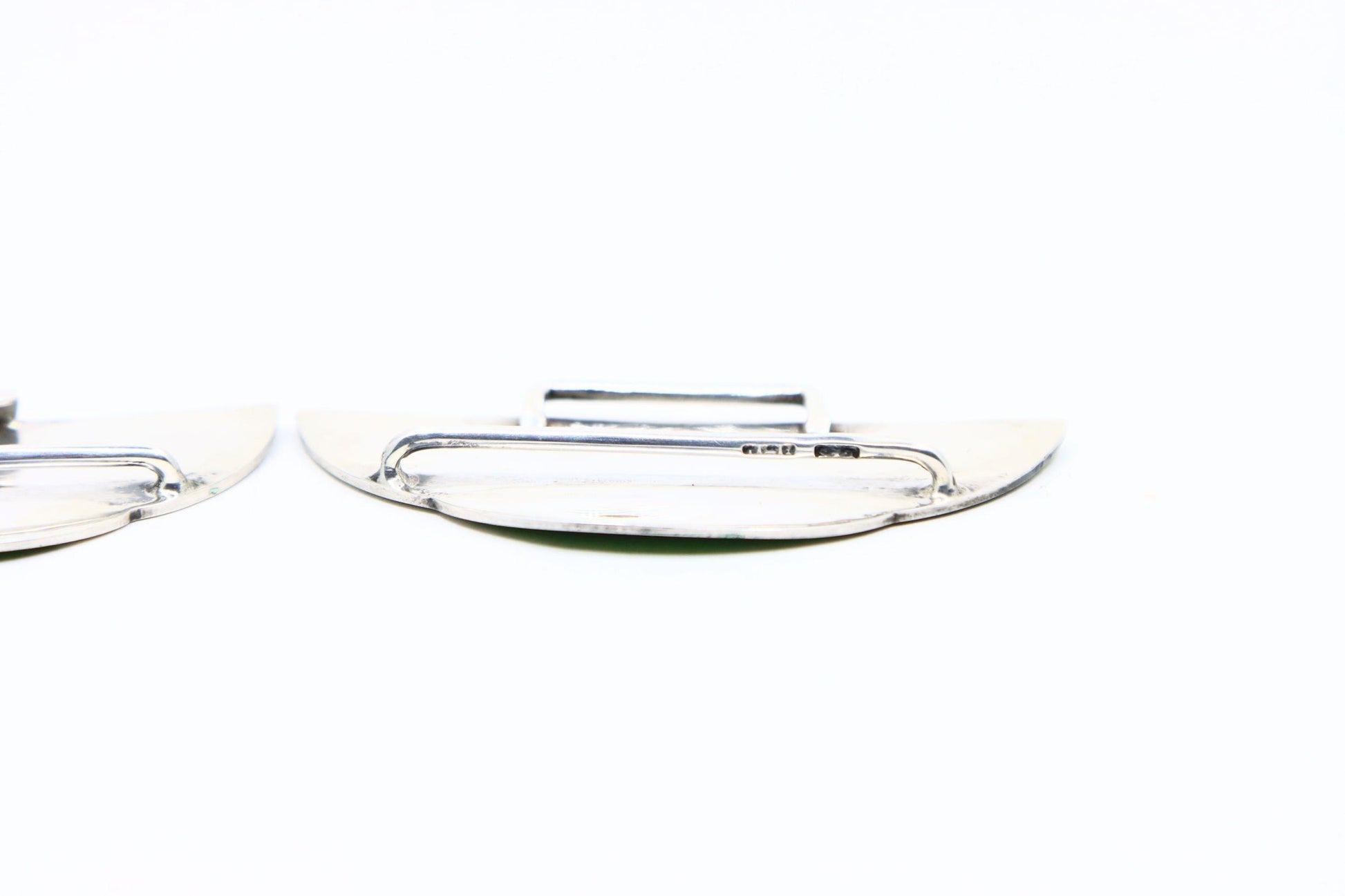 Antique Sliver Enamel Belt Buckle