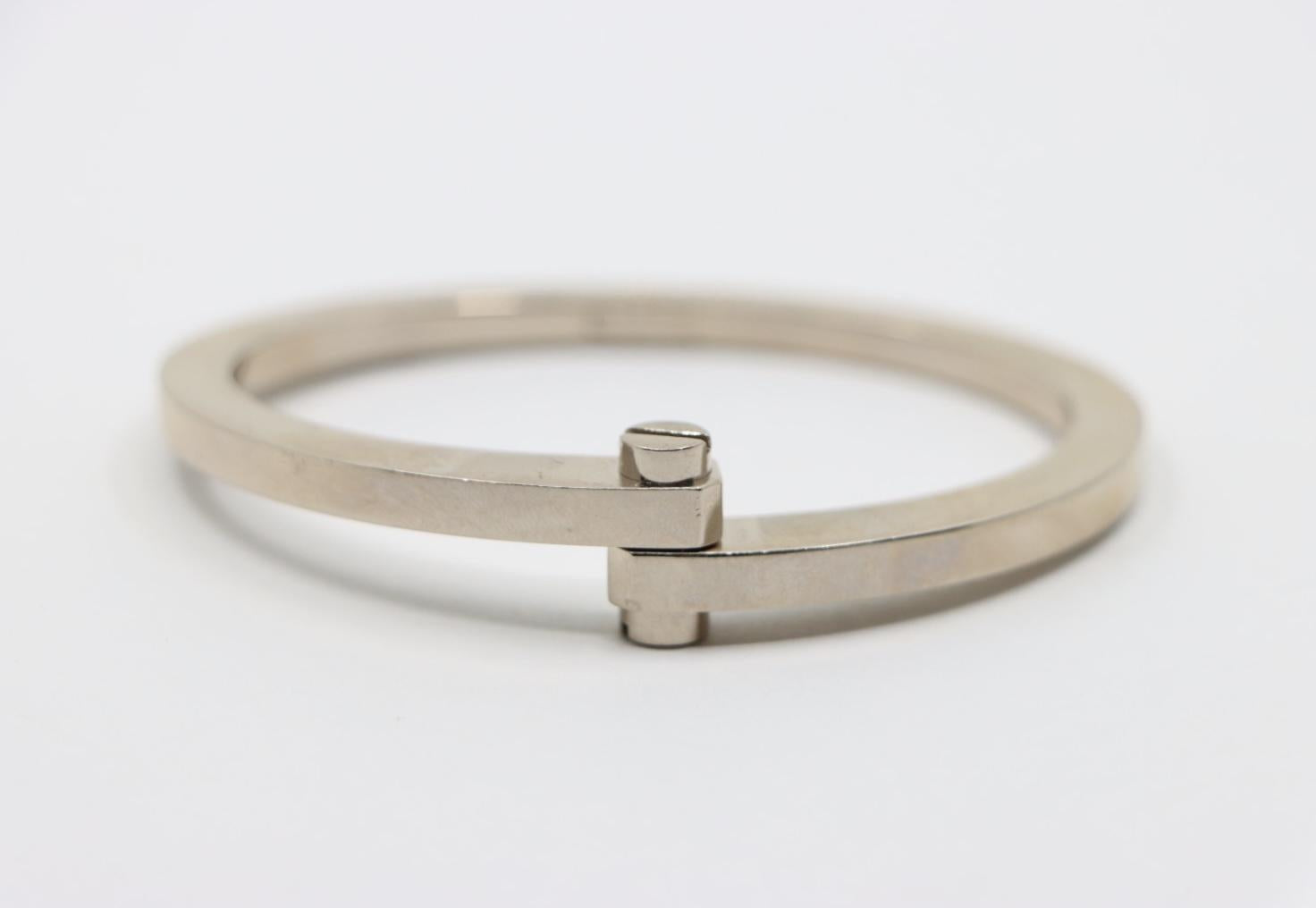 Cartier 18K White Gold  Menotte Bracelet