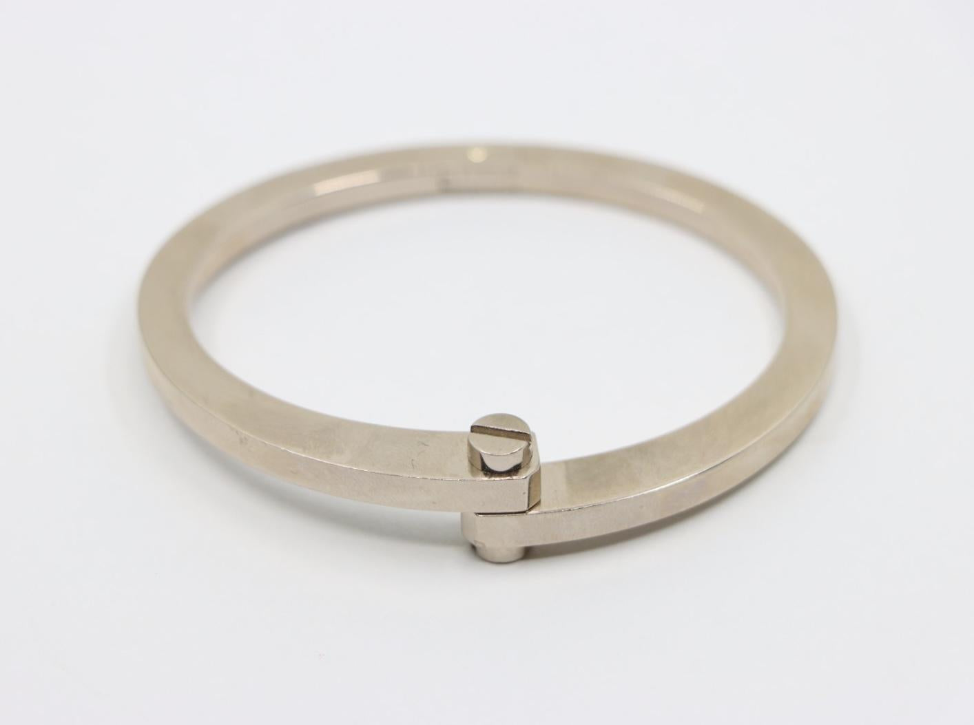 Cartier 18K White Gold  Menotte Bracelet