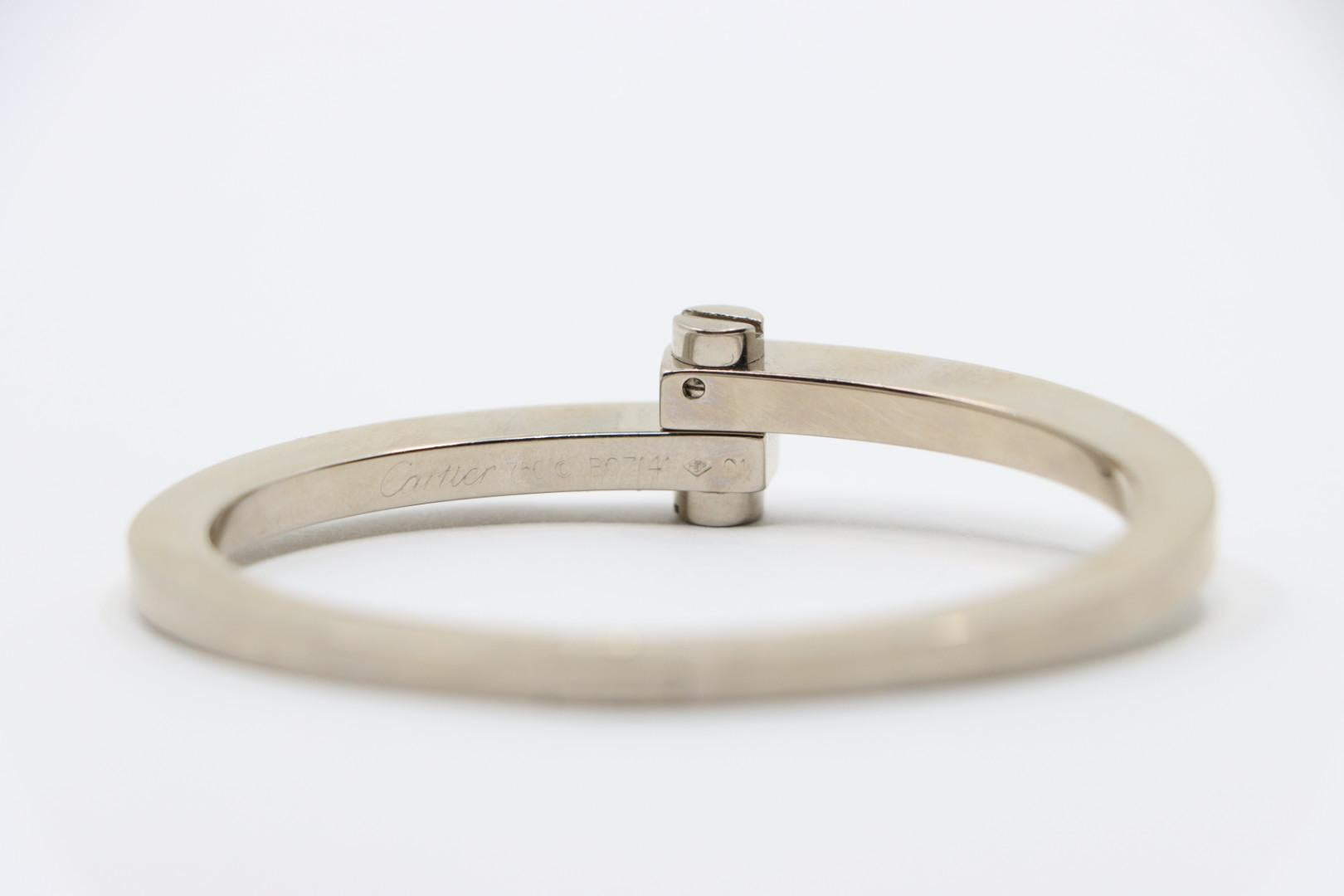 Cartier 18K White Gold  Menotte Bracelet