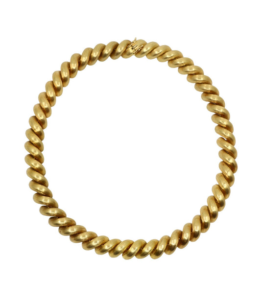 Vintage Tiffany & Co 18K Gold San Marco Chain Necklace