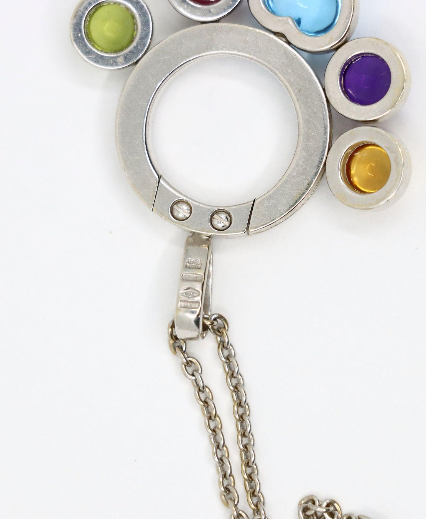 Bulgari Allegra 18KT Gold Multi-Gemstone Pendant Necklace
