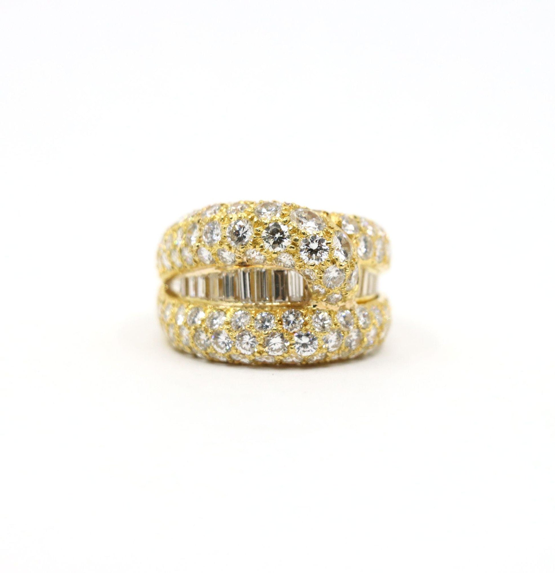 Vintage 18K Gold Diamond Ring