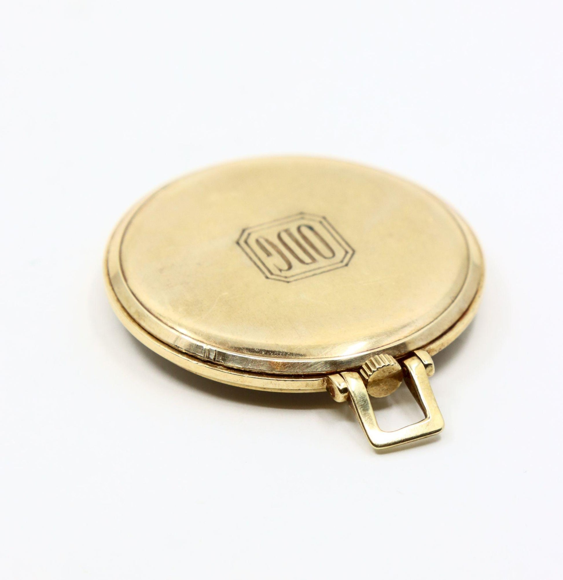 Vintage Tiffany & Co. 14K Gold Diamond Pocket Watch