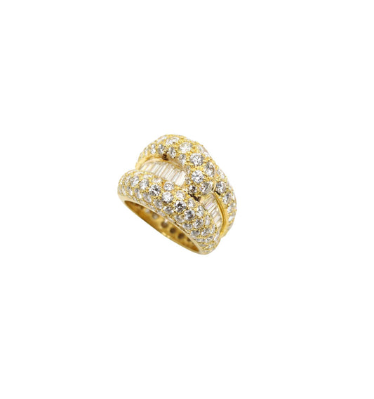 Vintage 18K Gold Diamond Ring