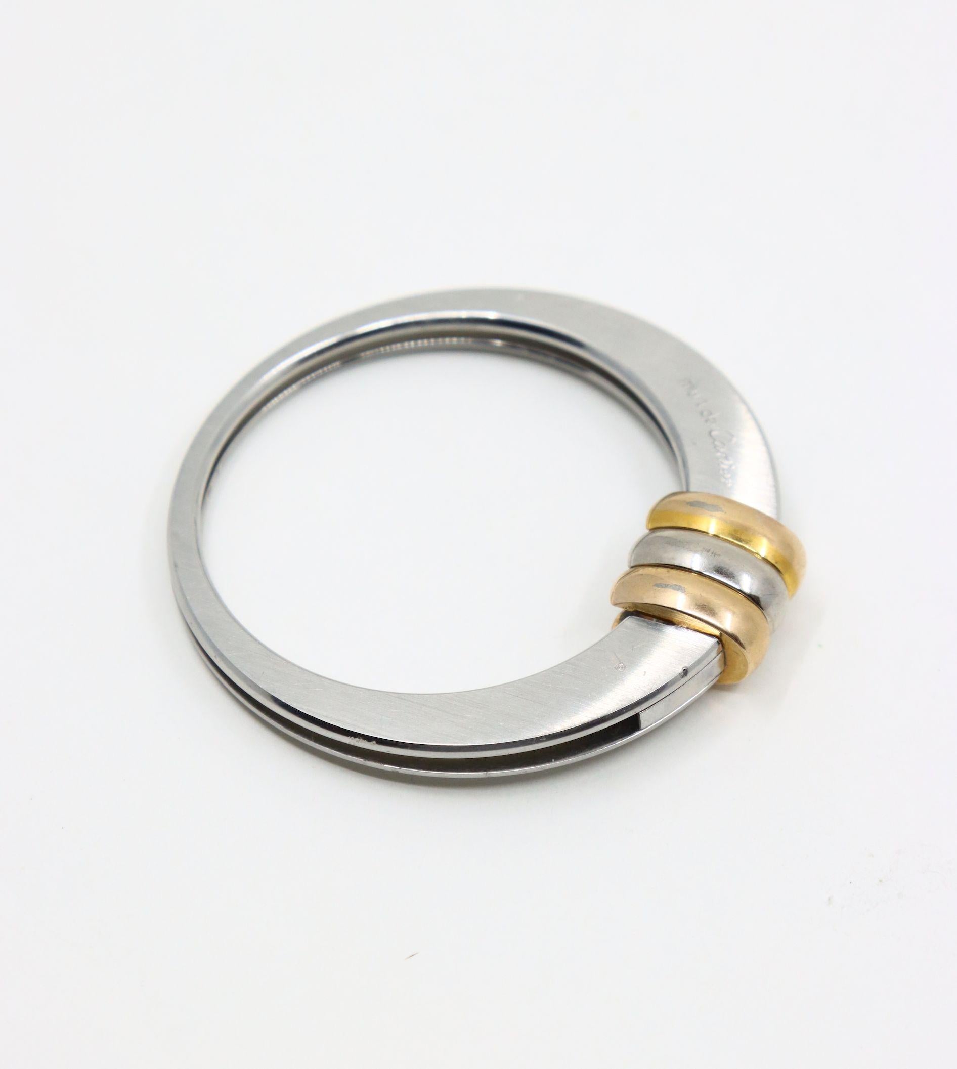 Vintage Cartier Silver & Gold Vendome Money Bill Clip