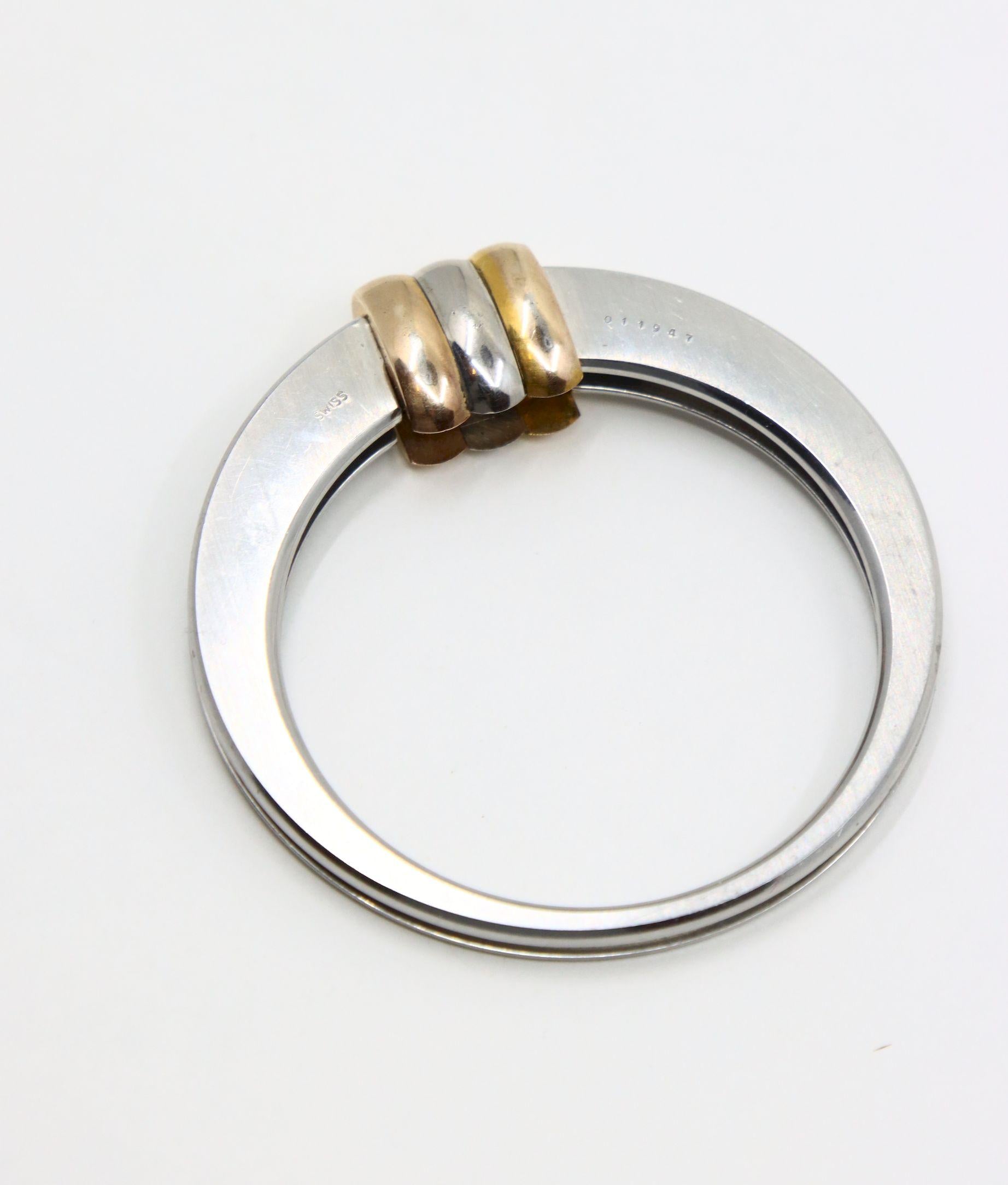 Vintage Cartier Silver & Gold Vendome Money Bill Clip