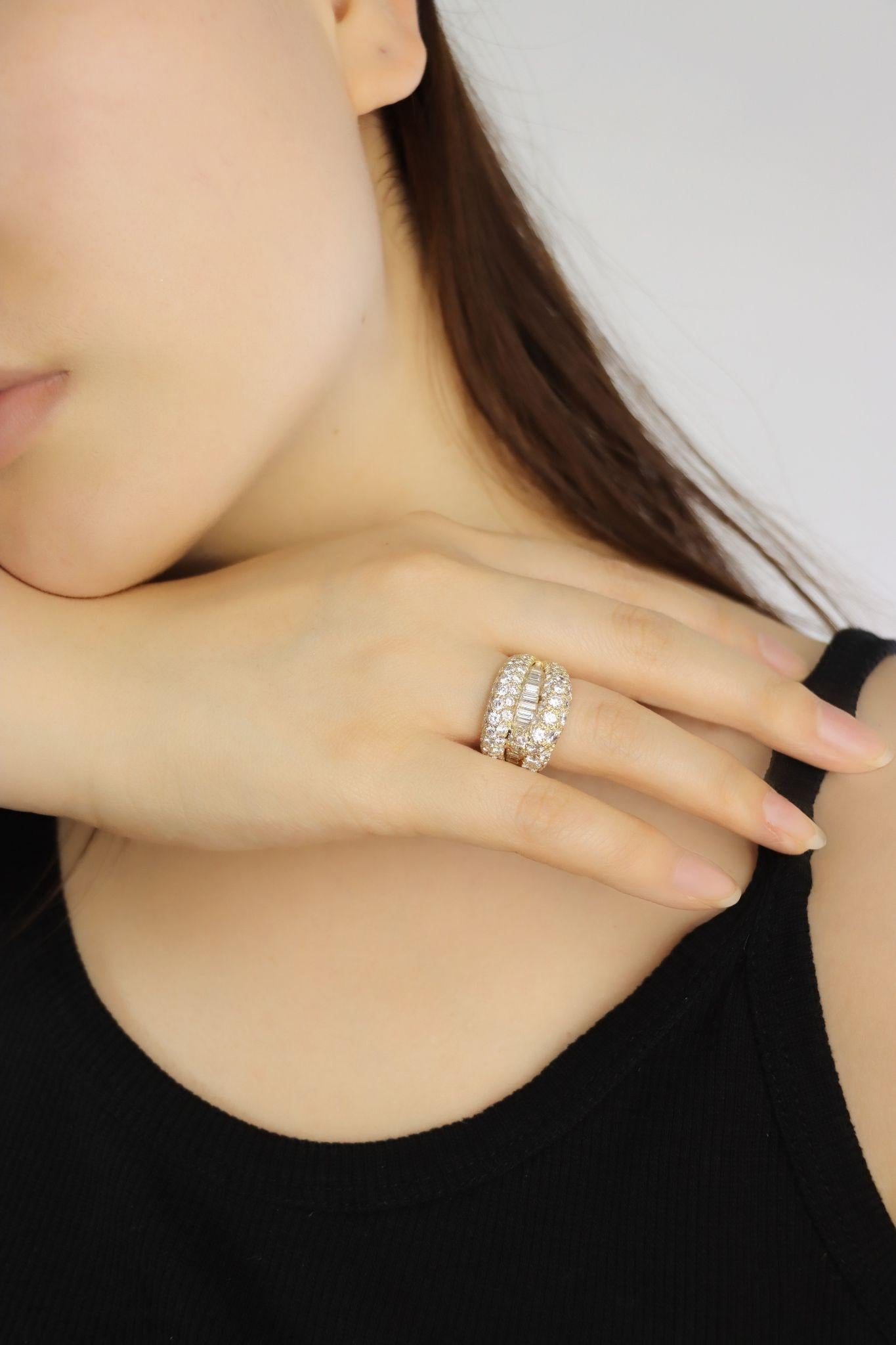 Vintage 18K Gold Diamond Ring