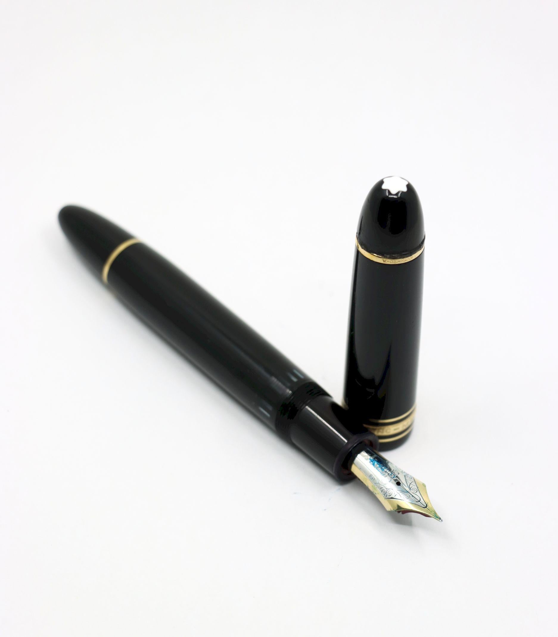 Montblanc Meisterstück Classique 14K Gold Trim Fountain Pen