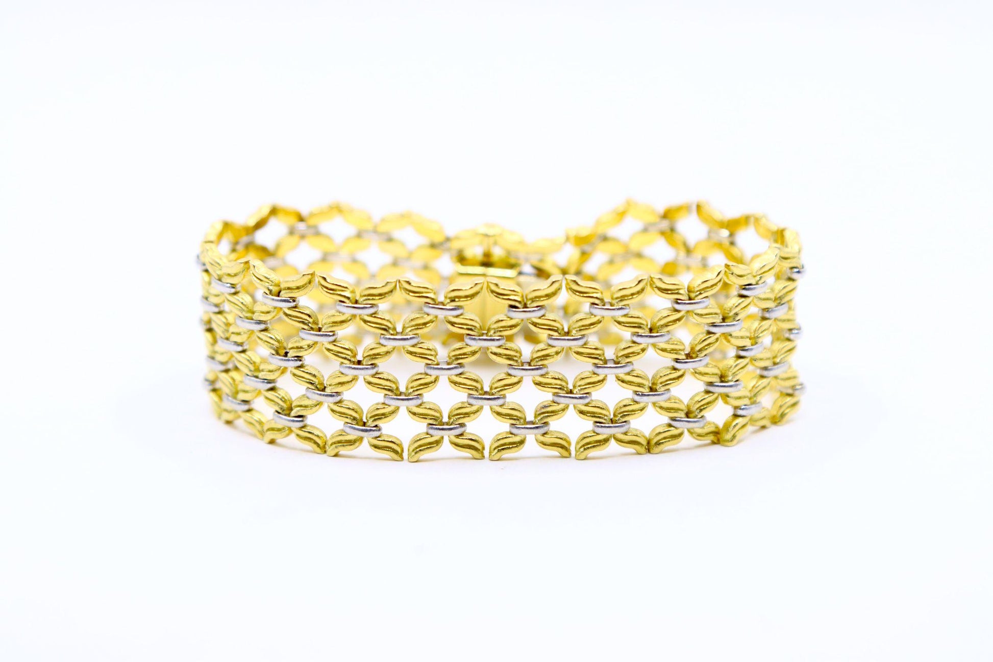 Buccellati 18K Yellow & White Gold Woven Bracelet