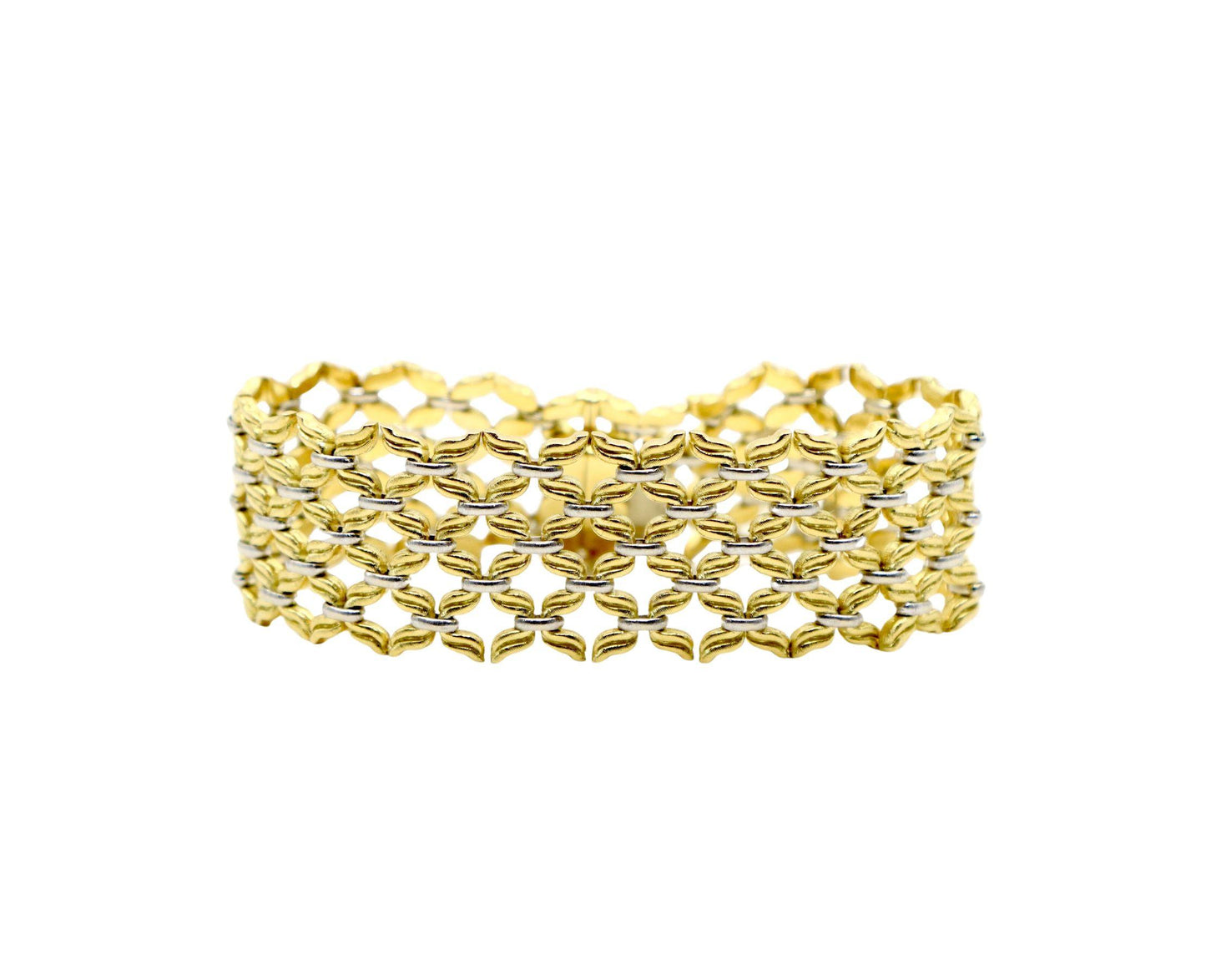 Buccellati 18K Yellow & White Gold Woven Bracelet