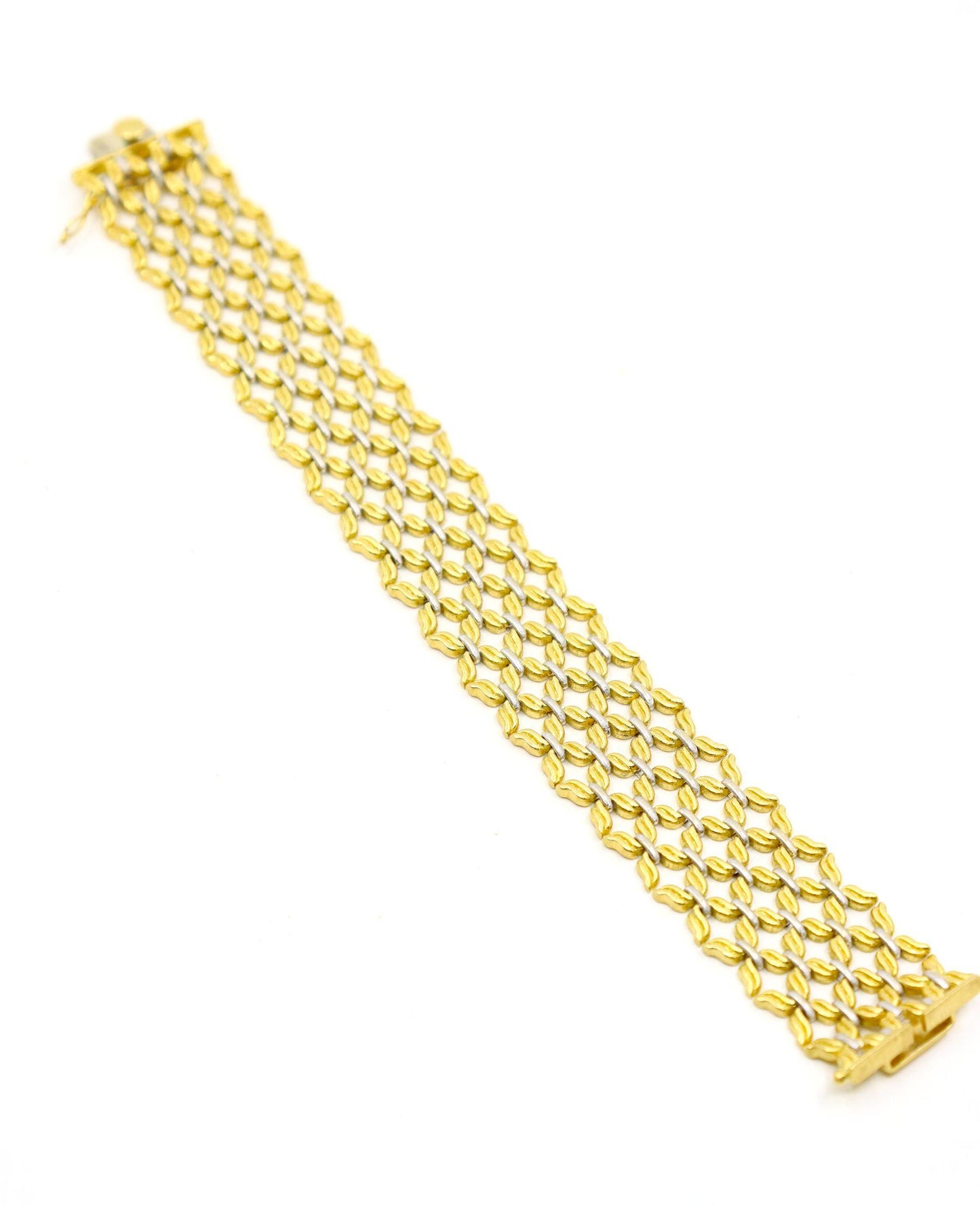Buccellati 18K Yellow & White Gold Woven Bracelet