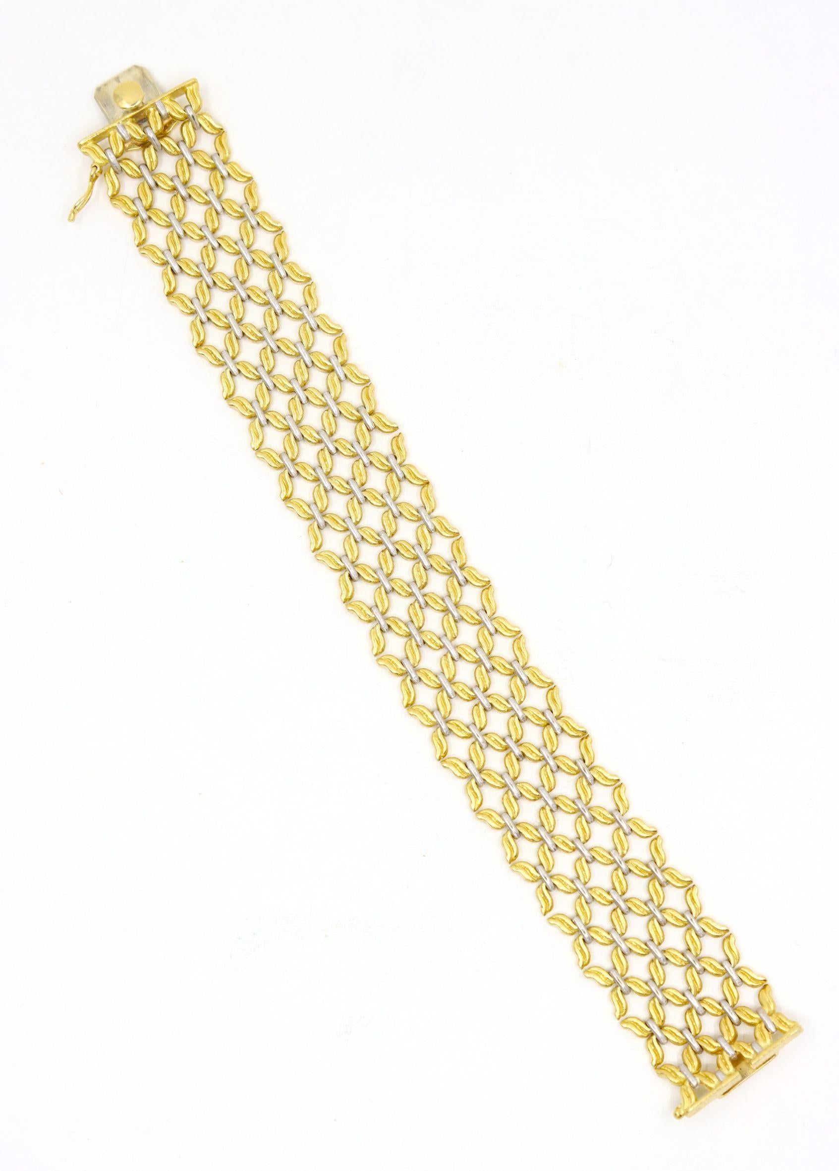Buccellati 18K Yellow & White Gold Woven Bracelet