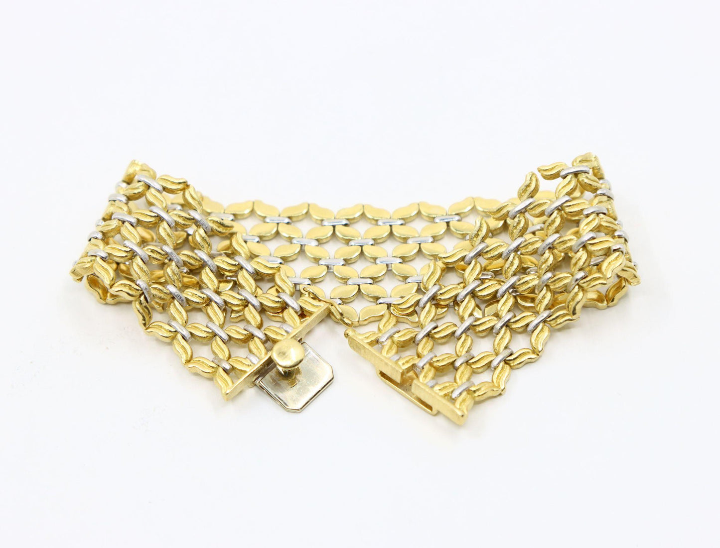 Buccellati 18K Yellow & White Gold Woven Bracelet
