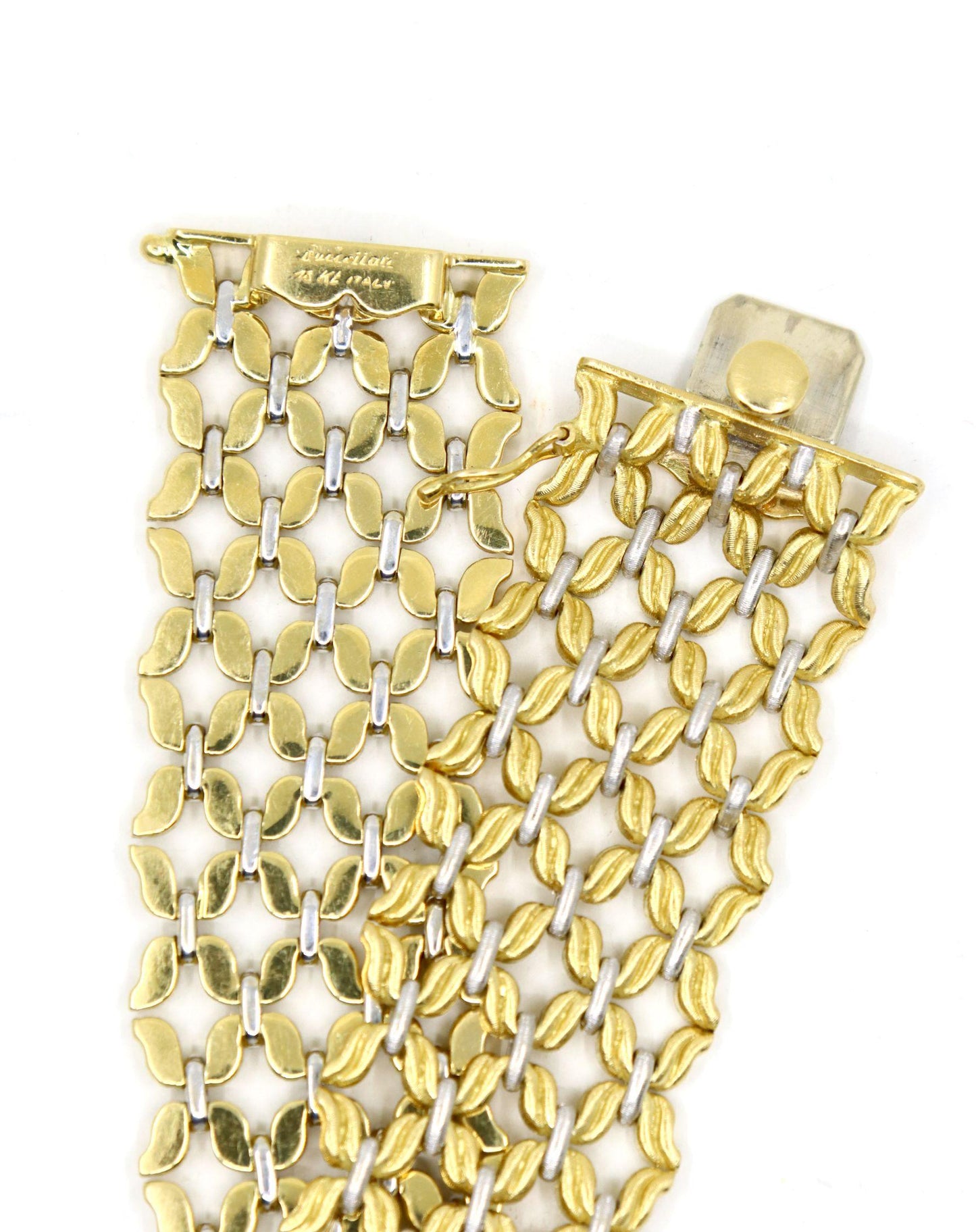 Buccellati 18K Yellow & White Gold Woven Bracelet