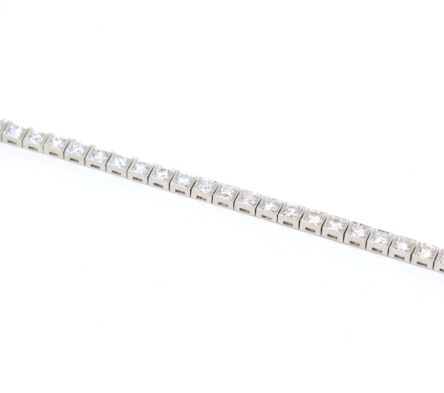 Vintage Platinum Diamond Tennis Bracelet