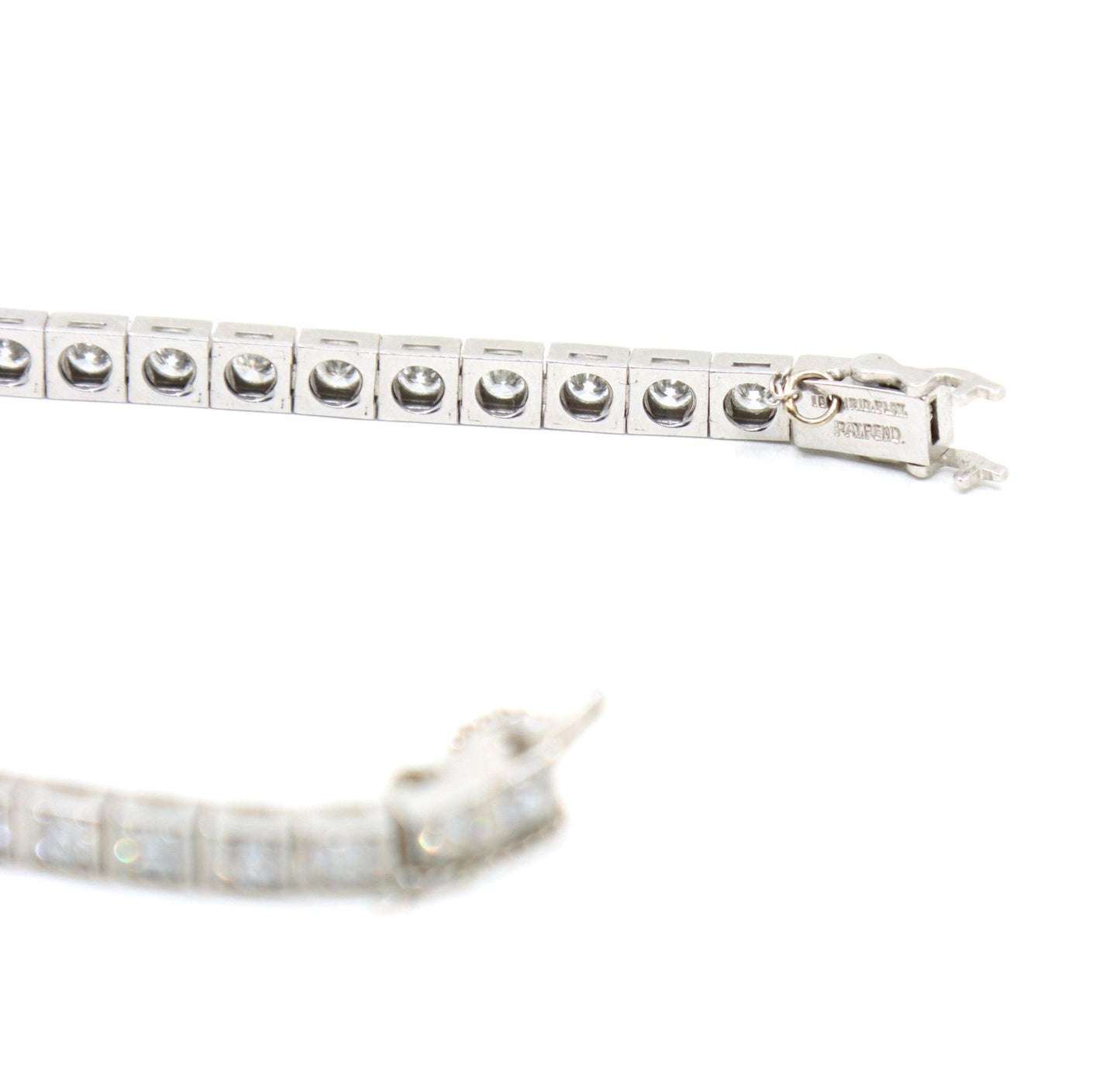 Vintage Platinum Diamond Tennis Bracelet