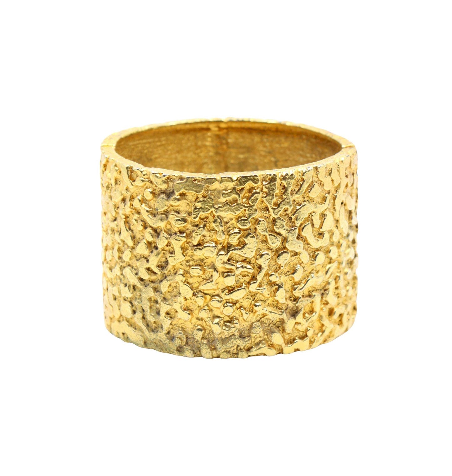 Vintage KJL Gold Tone Textured Bracelet