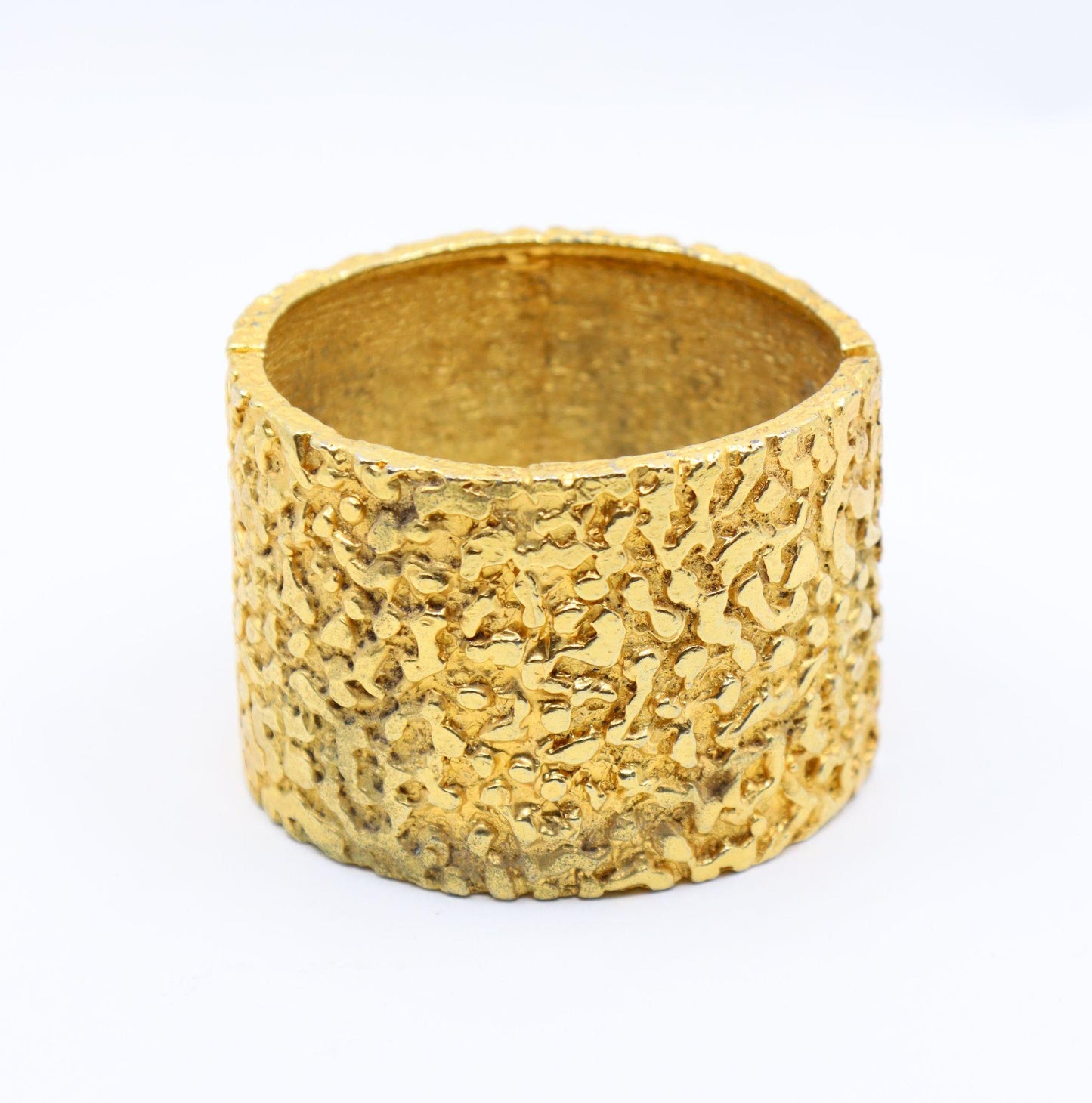 Vintage KJL Gold Tone Textured Bracelet