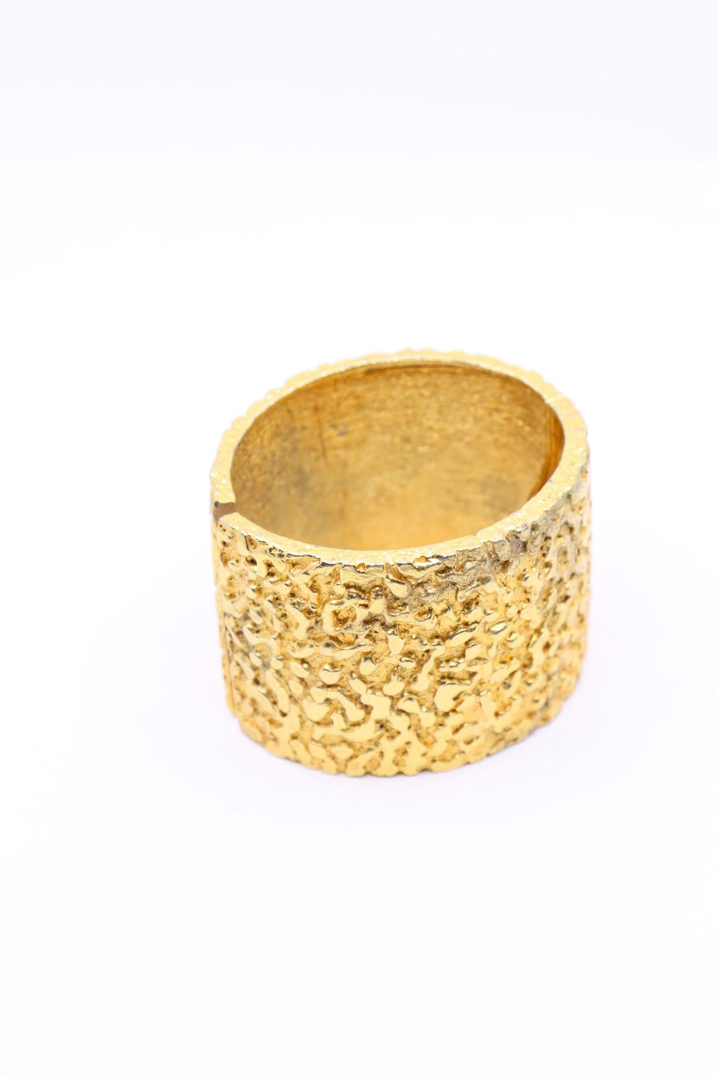 Vintage KJL Gold Tone Textured Bracelet