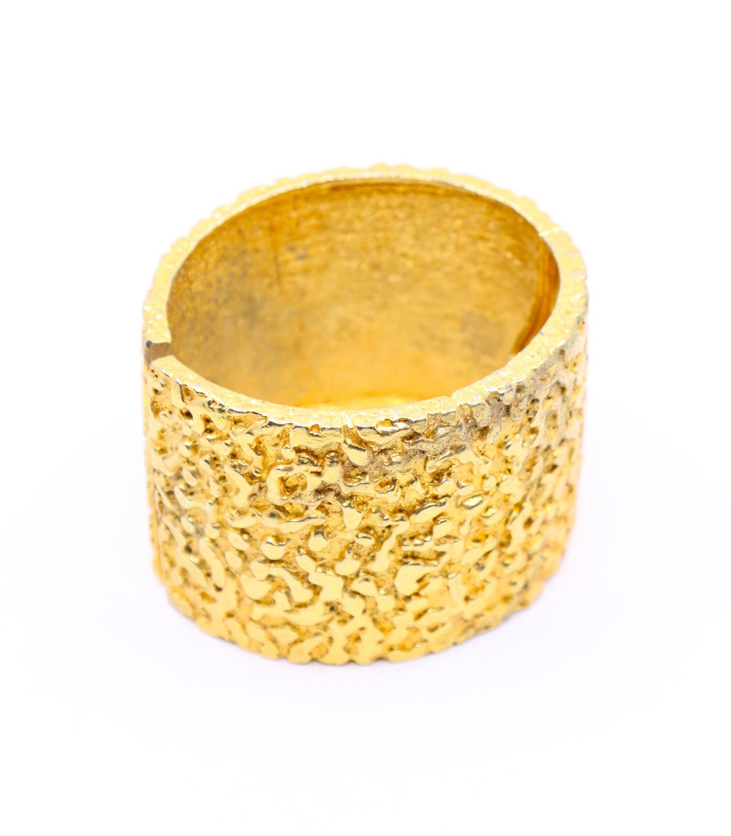 Vintage KJL Gold Tone Textured Bracelet