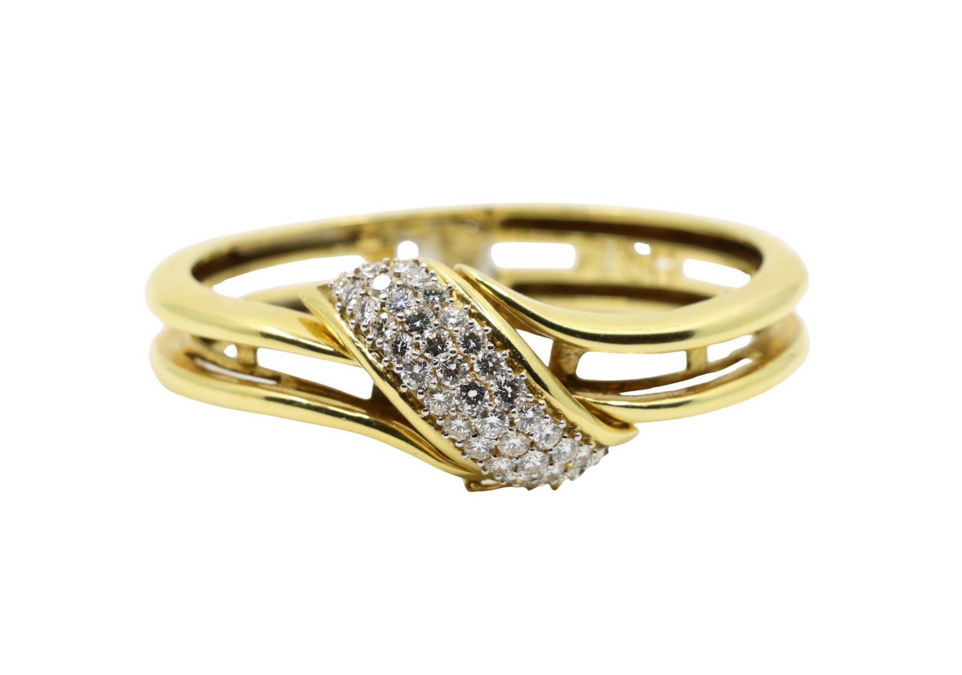 Vintage 18K Gold Diamond Bracelet