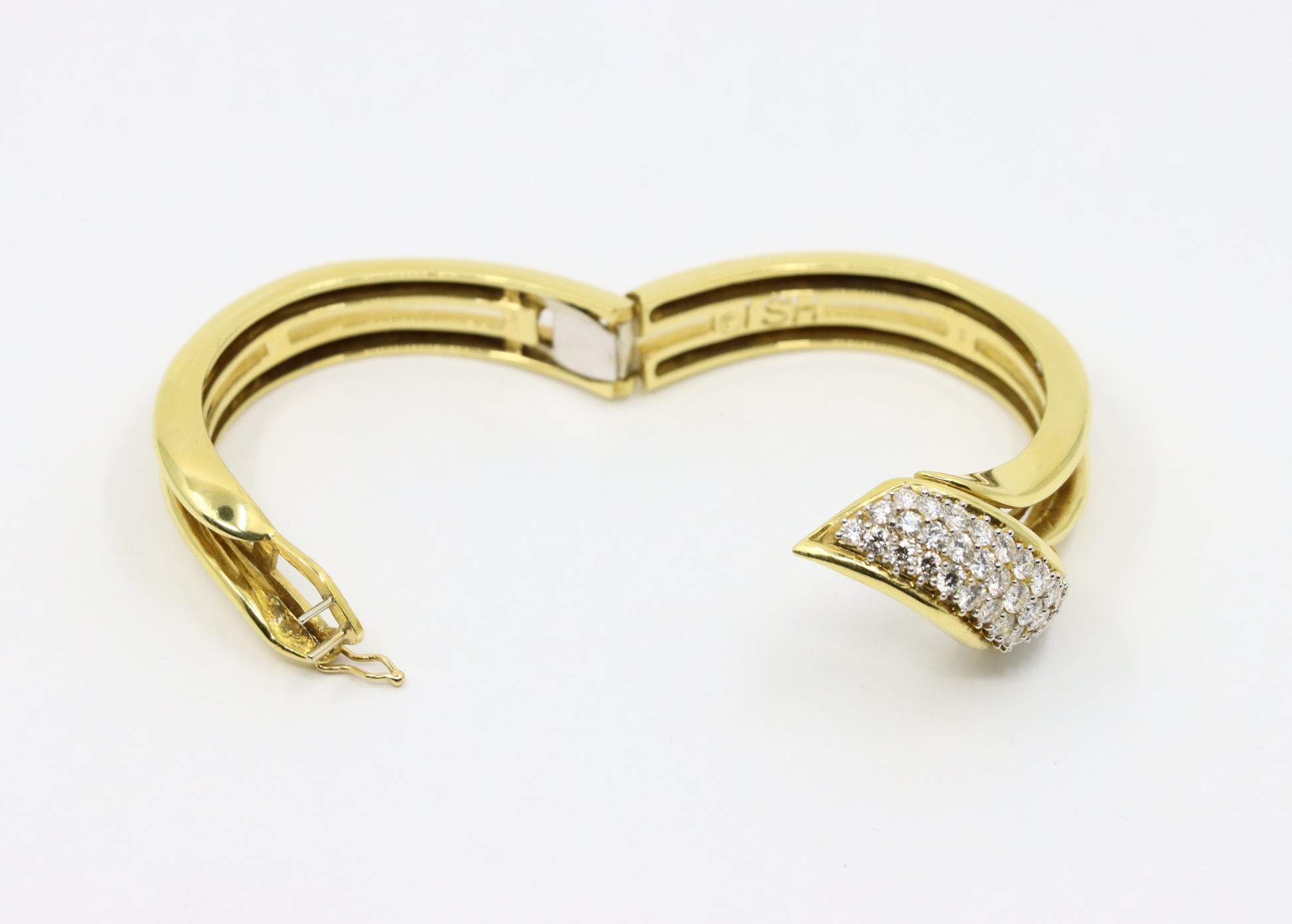 Vintage 18K Gold Diamond Bracelet