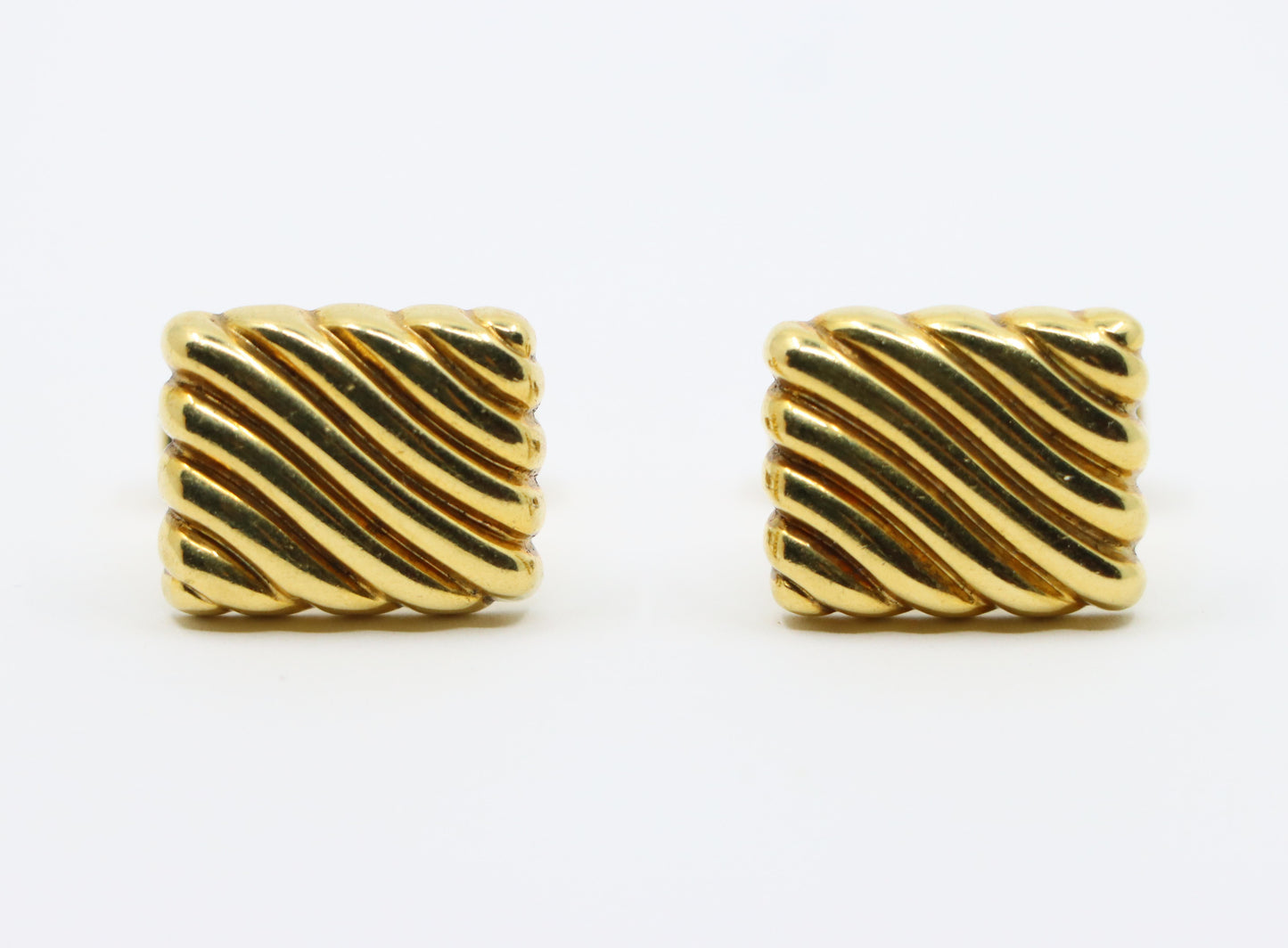 Tiffany & Co. 14K Gold Rectangle Cufflink