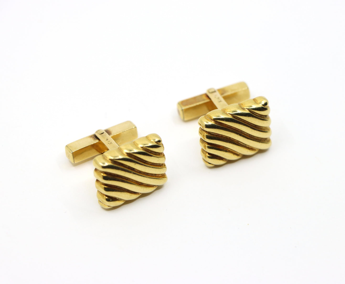 Tiffany & Co. 14K Gold Rectangle Cufflink