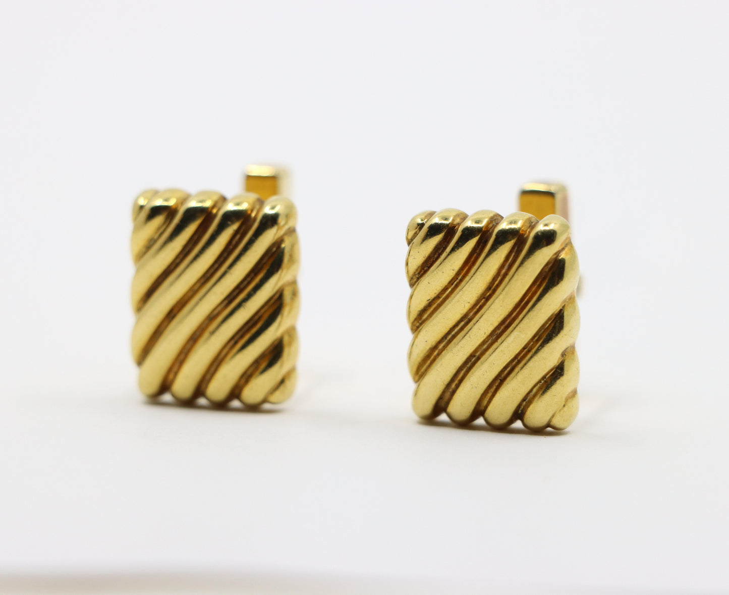 Tiffany & Co. 14K Gold Rectangle Cufflink