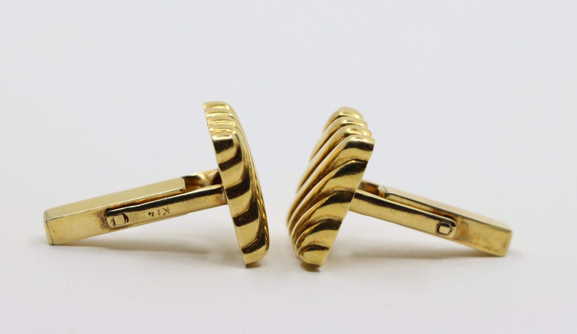 Tiffany & Co. 14K Gold Rectangle Cufflink