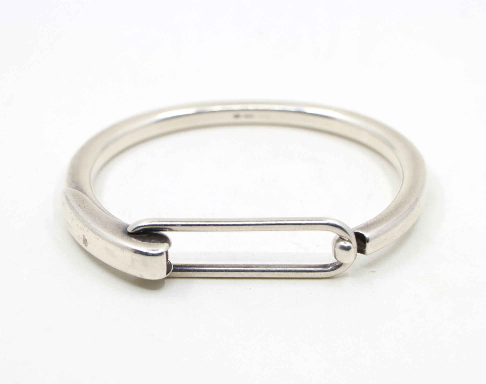 Hermes Sterling Silver Clic Snap Bracelet