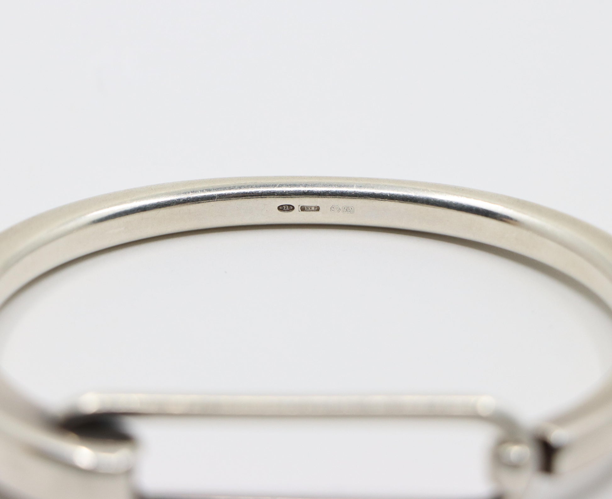 Hermes Sterling Silver Clic Snap Bracelet