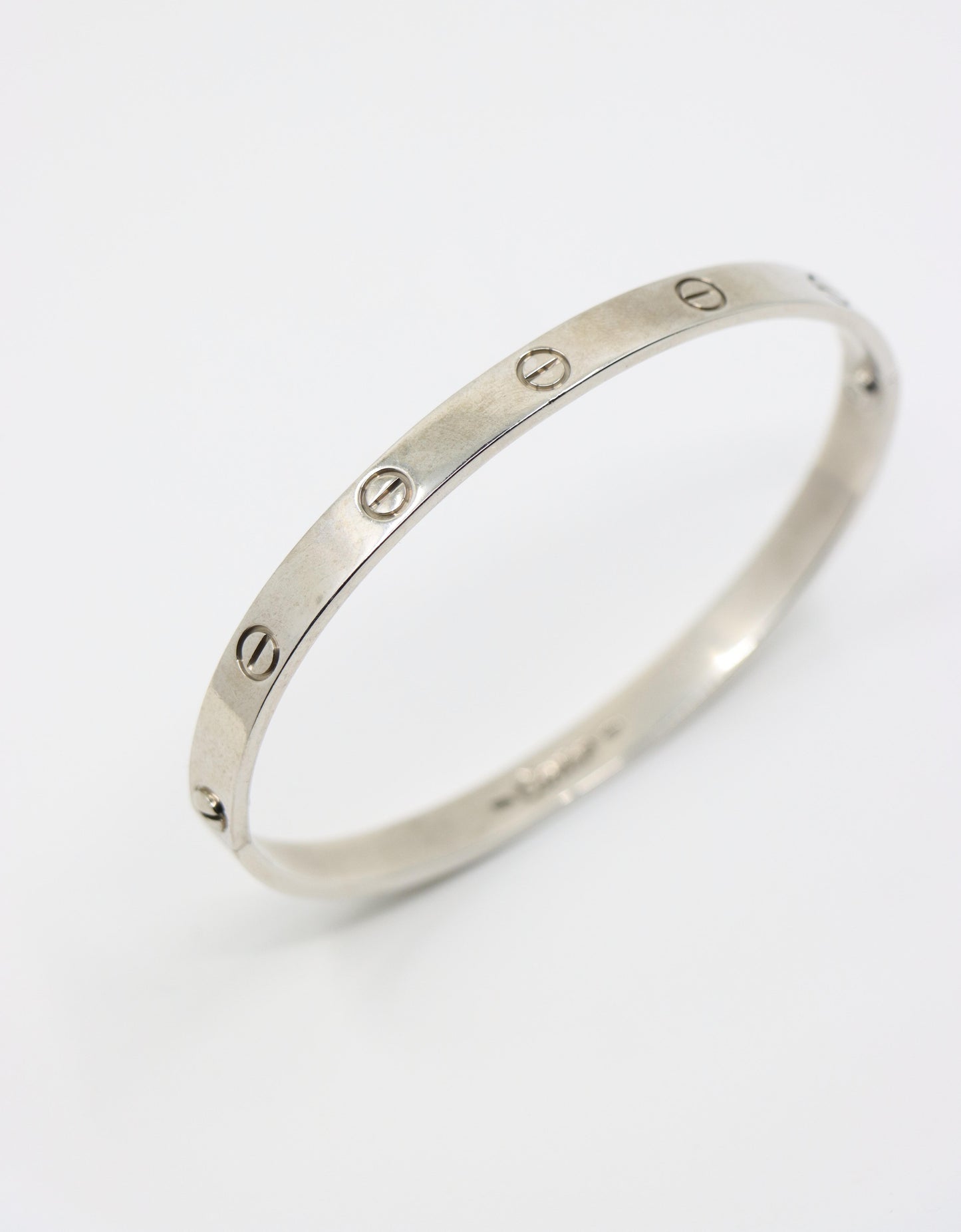 Cartier 18K White Gold Classic Model LOVE Bracelet