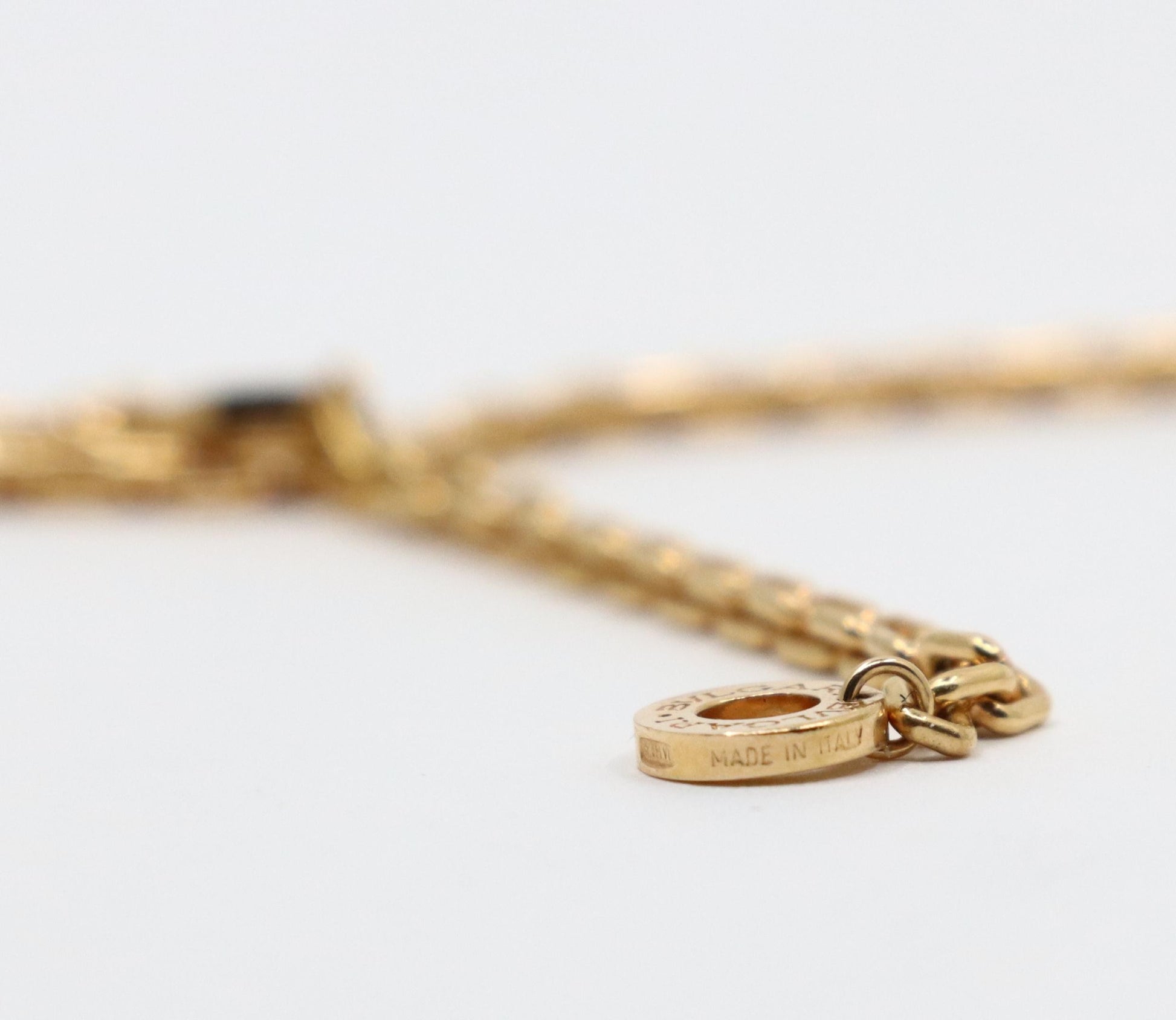 Bulgari B.Zero 18K Rose Gold Black Ceramic Necklace