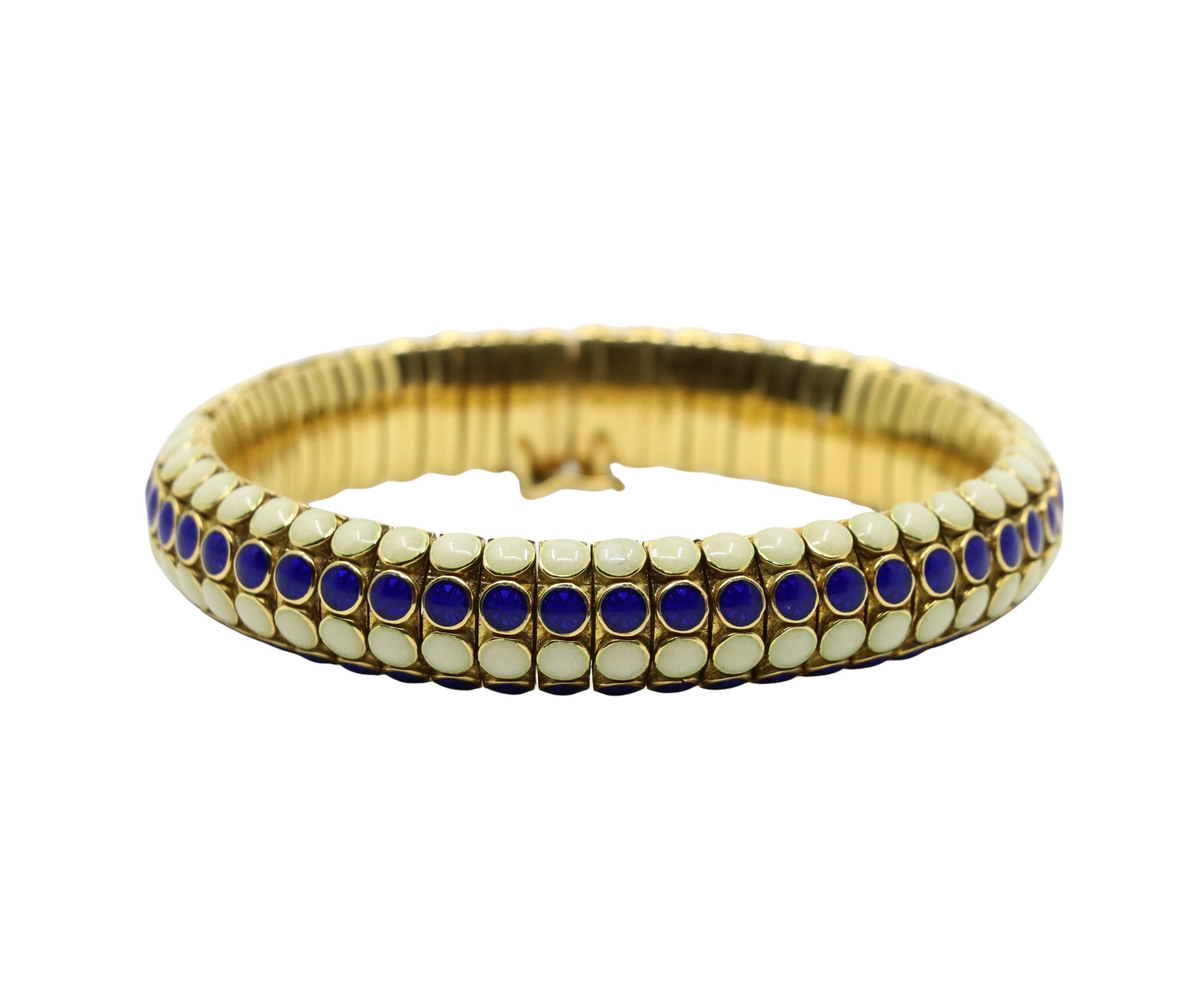 Vintage Tiffany & Co. 18K Gold Enamel Bracelet