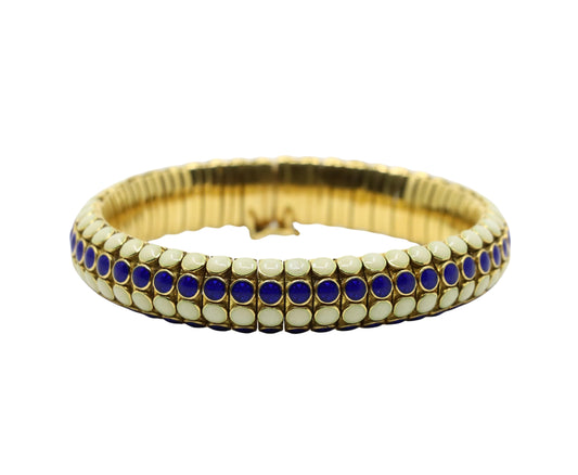 Vintage Tiffany & Co. 18K Gold Enamel Bracelet