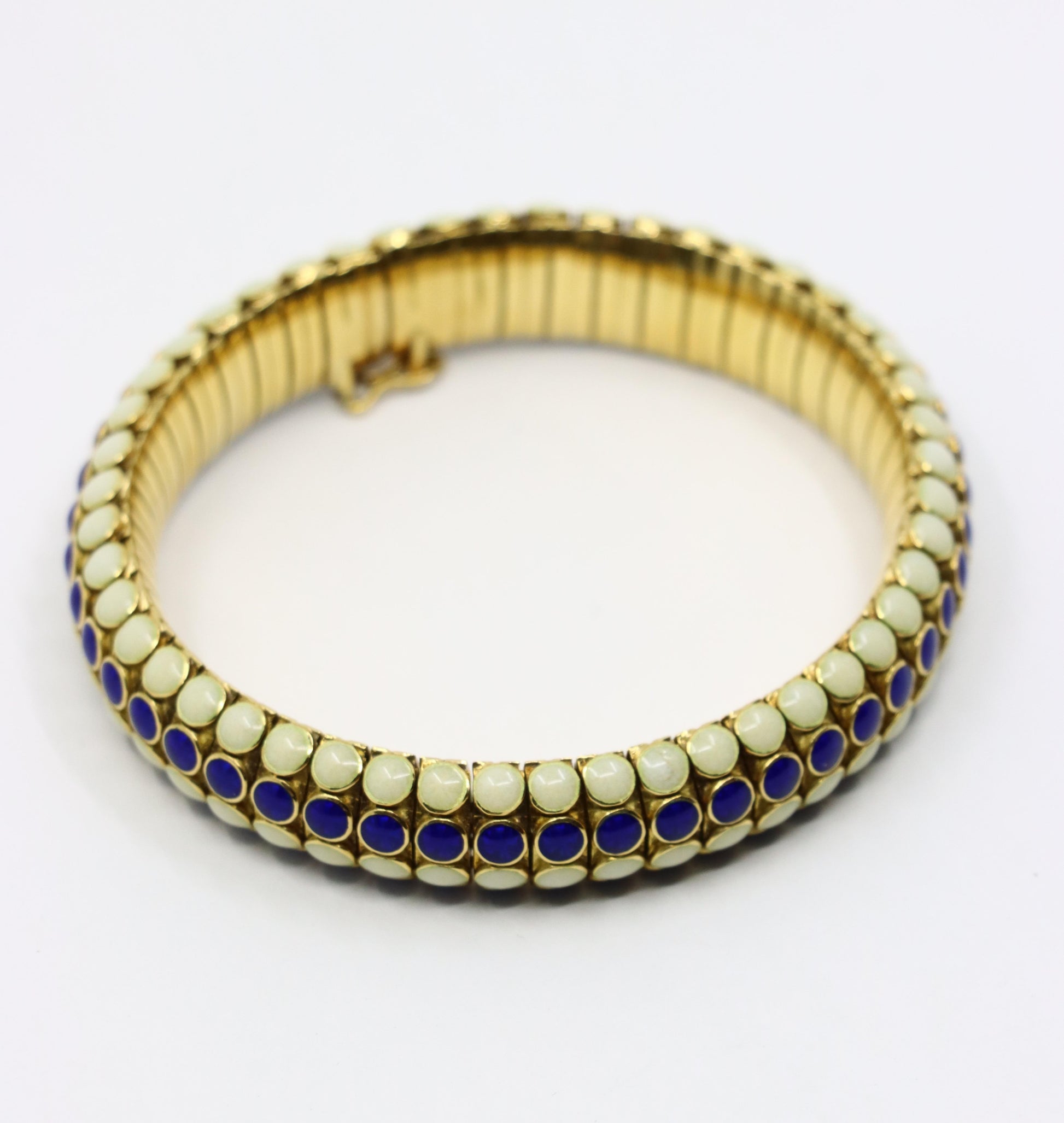 Vintage Tiffany & Co. 18K Gold Enamel Bracelet