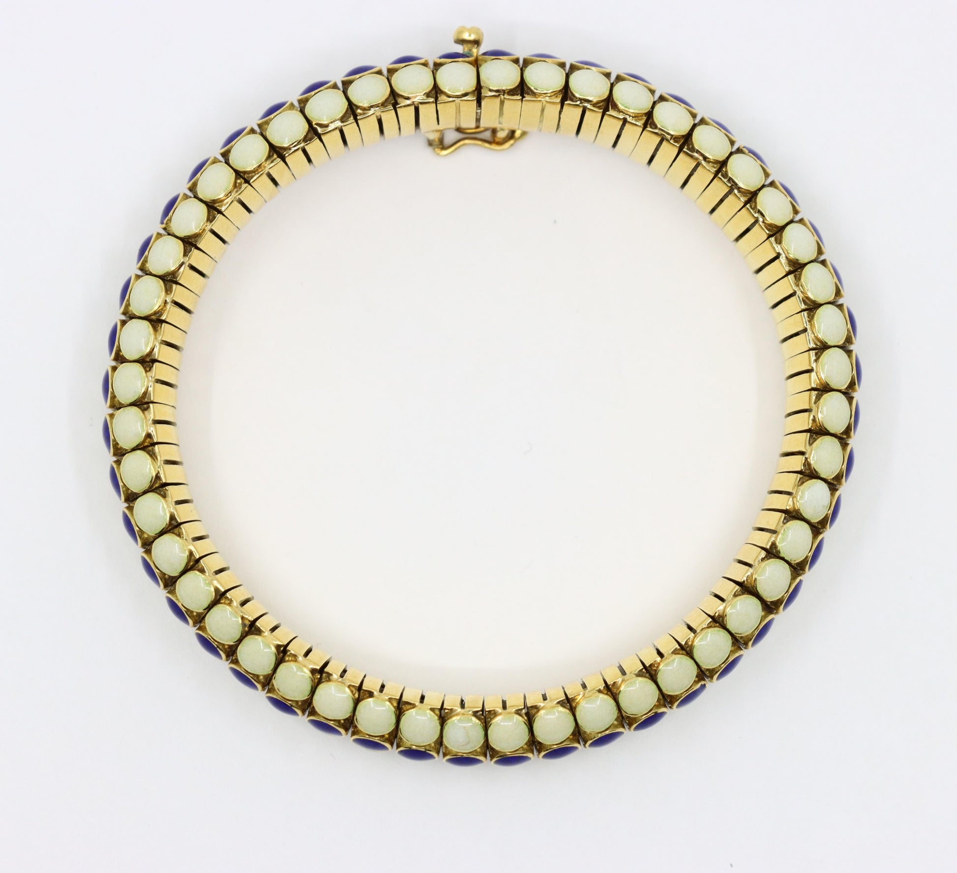 Vintage Tiffany & Co. 18K Gold Enamel Bracelet
